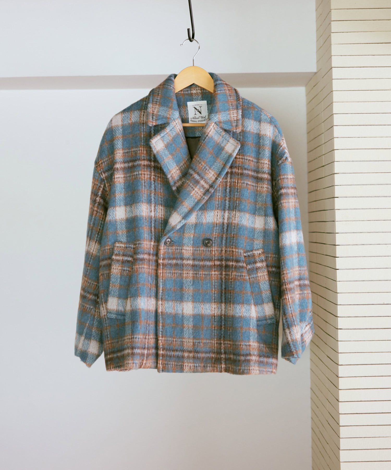 J2168 ウールシャギーダブルジャケット