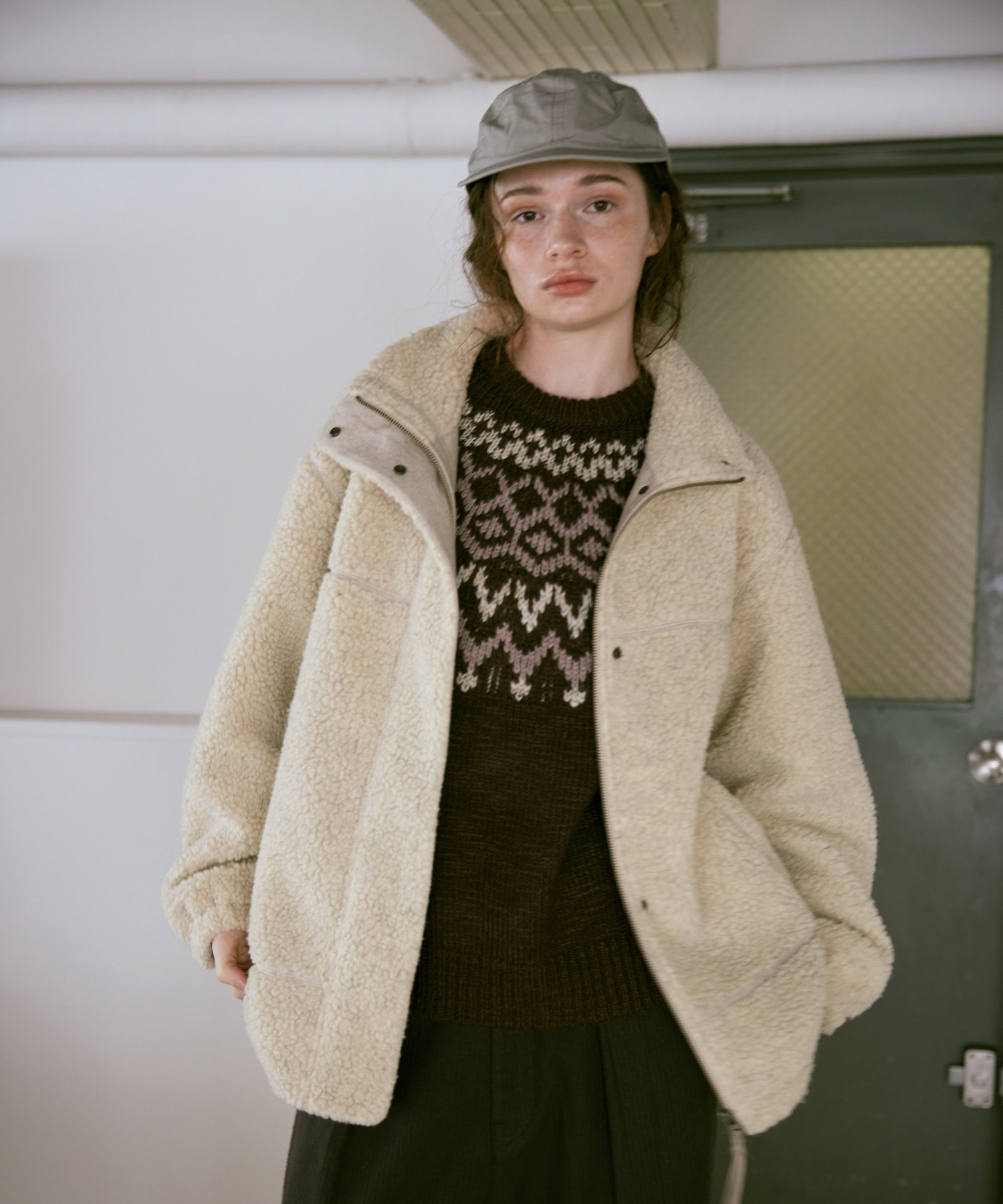 J2169 ウールボアブルゾン