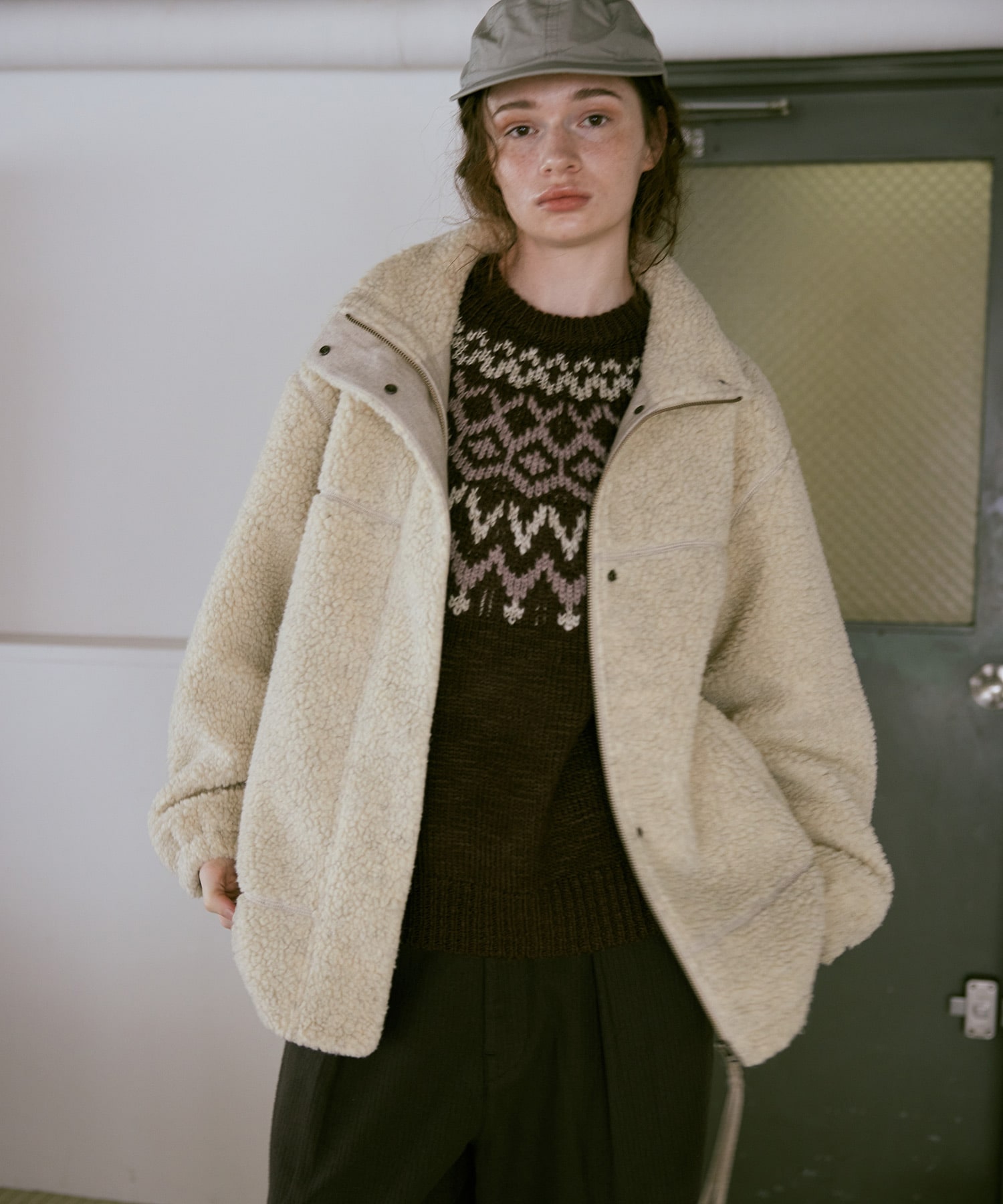 J2169 ウールボアブルゾン