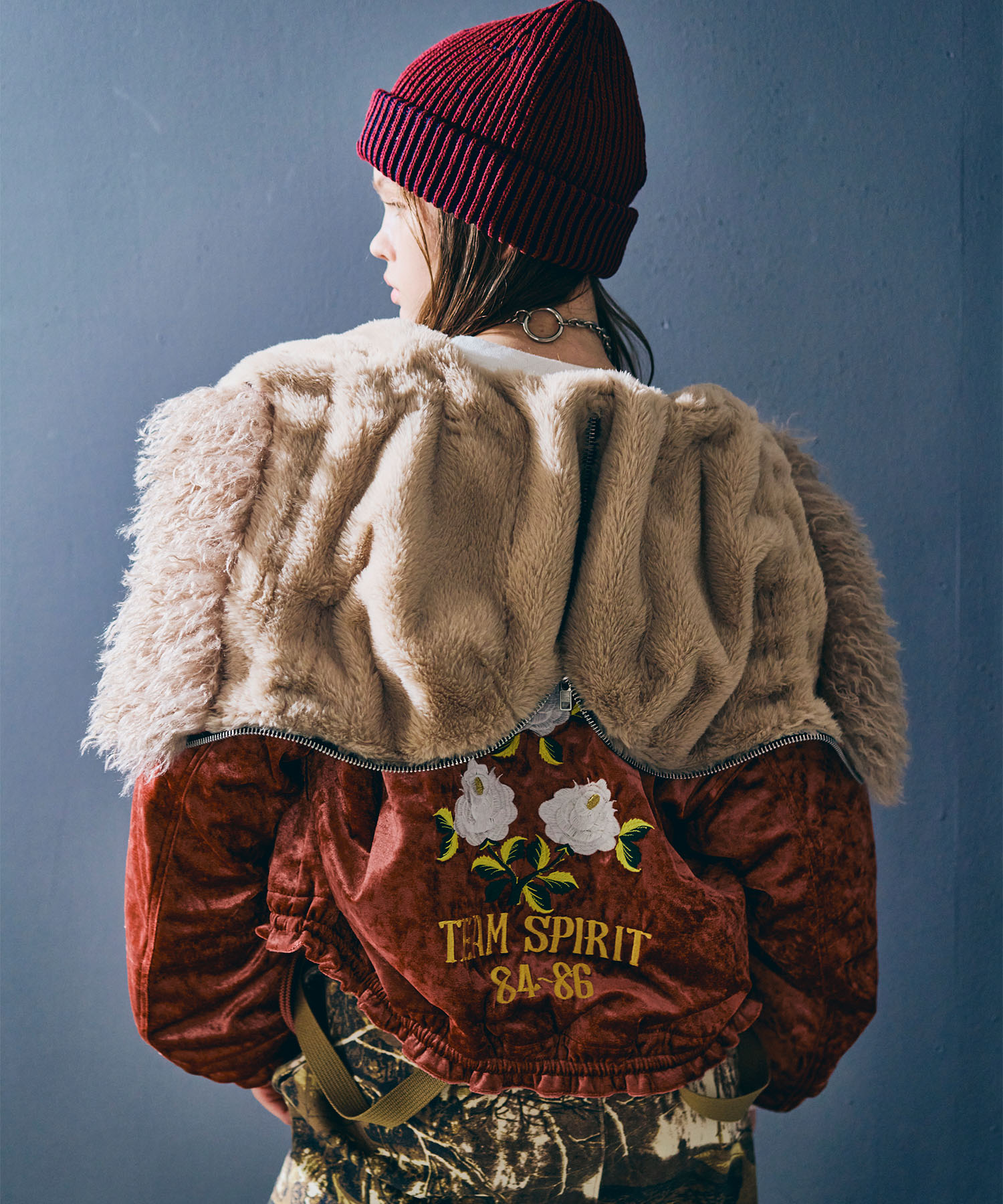 J2170 ベロアフードジャケット