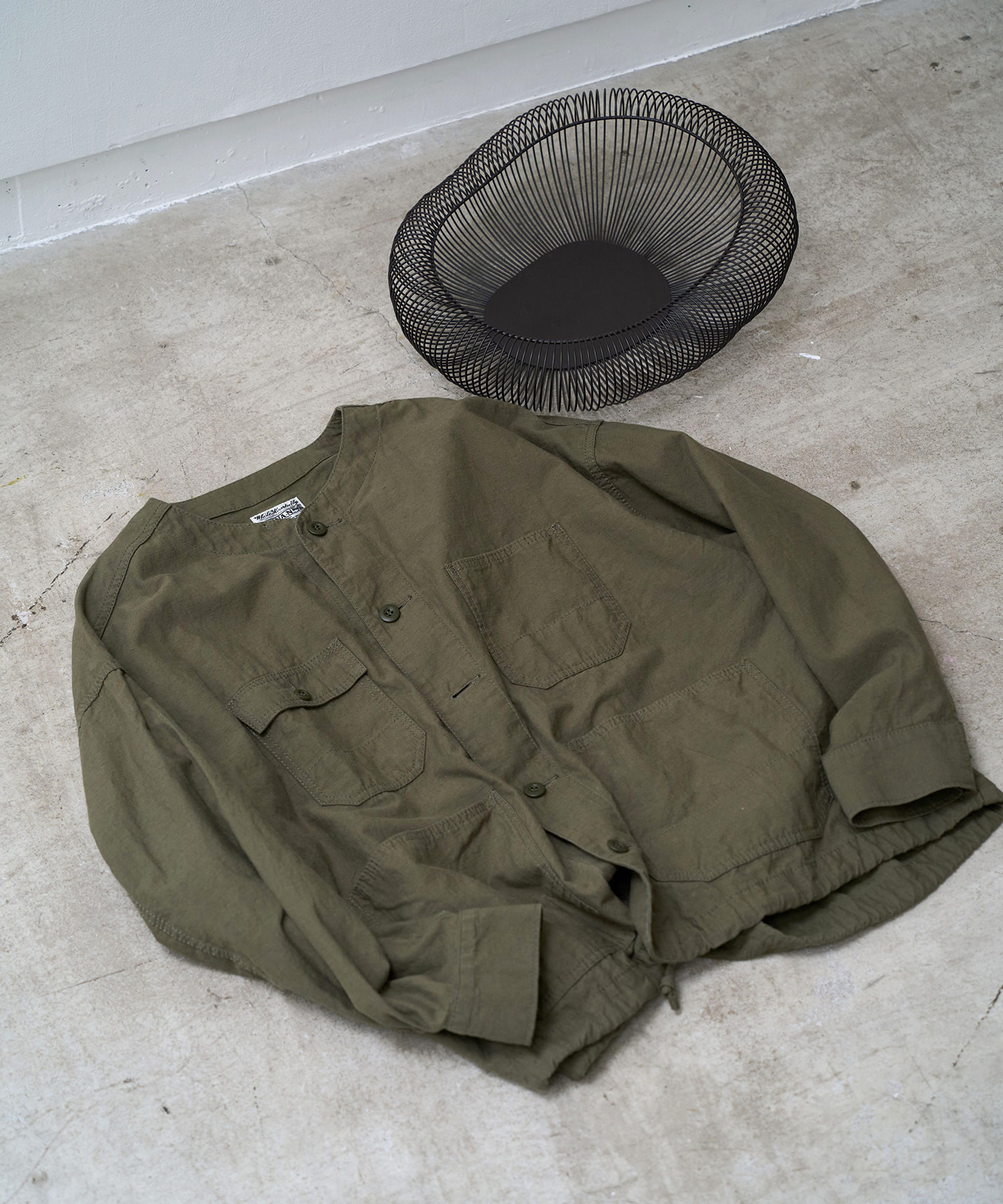 J2179 ノーカラーワークジャケット