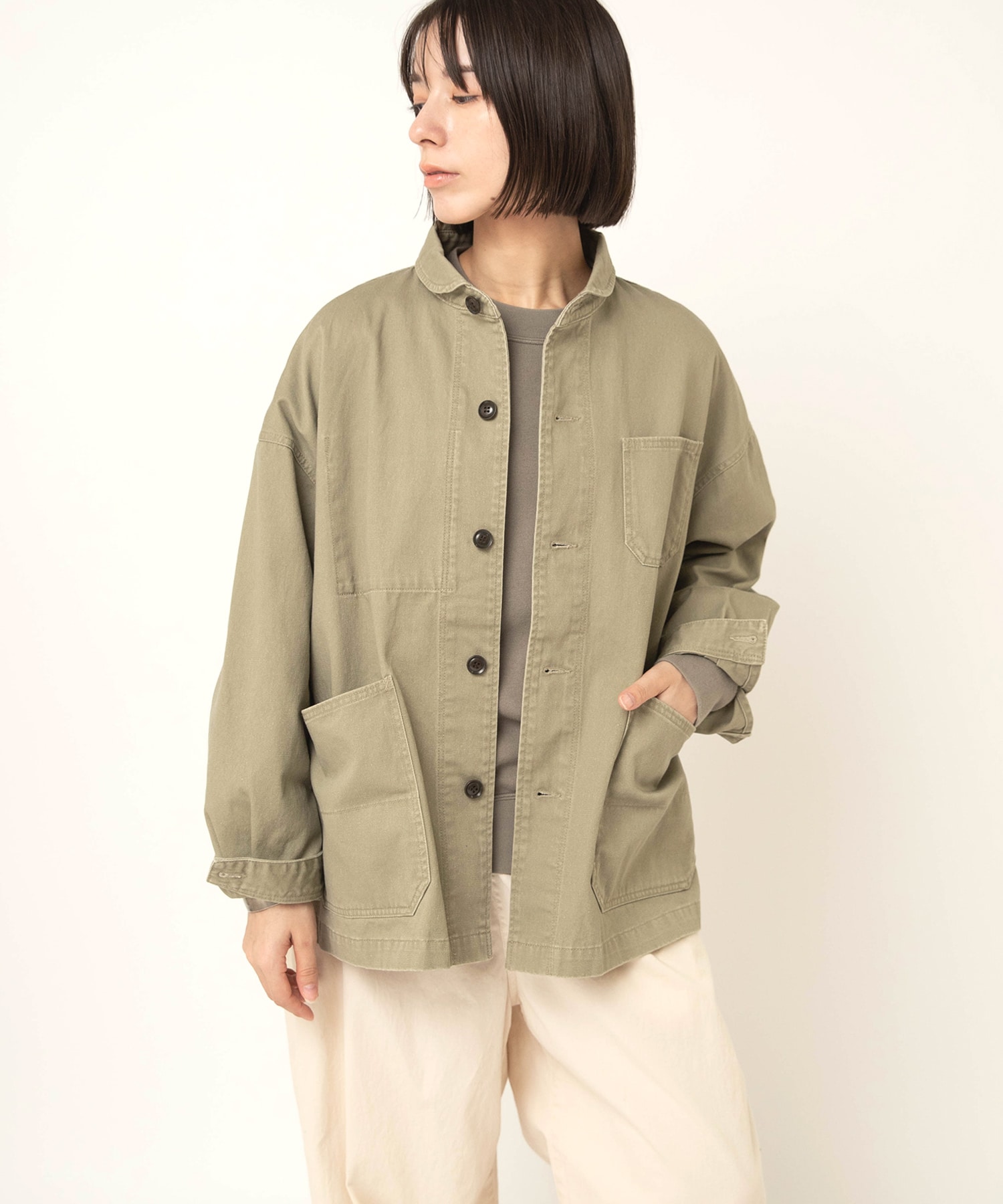 J2181 スモールカラーワークジャケット