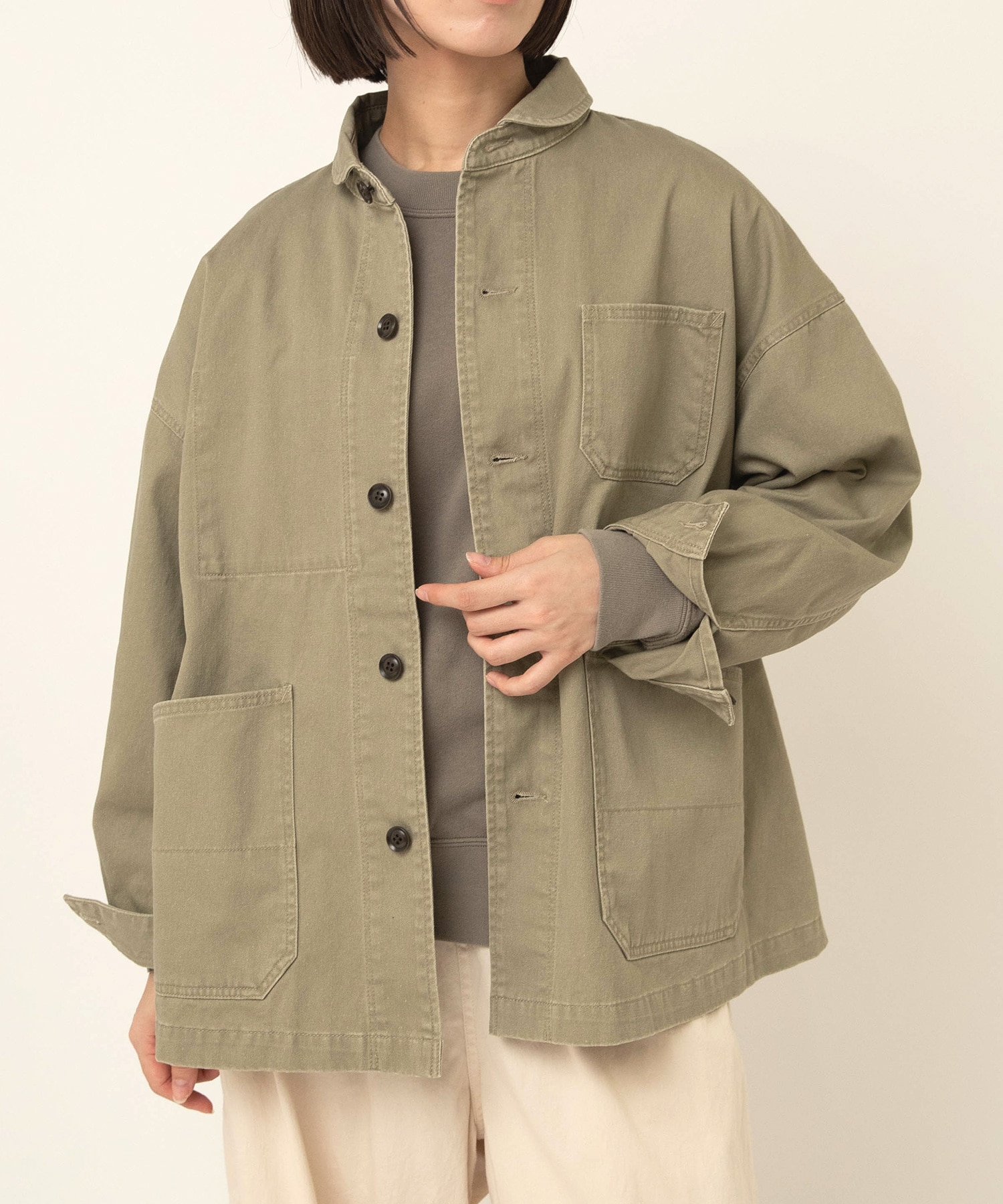 【2月下旬納期】J2181 スモールカラーワークジャケット