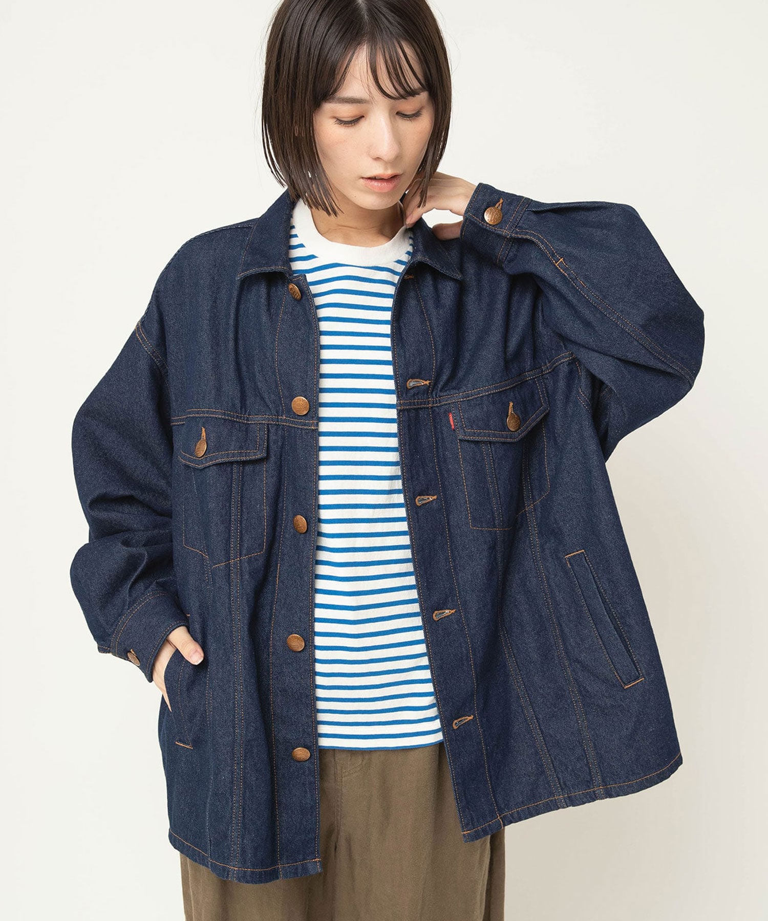 【2月上旬納期】J2184 デニム TYPE3シャツジャケット