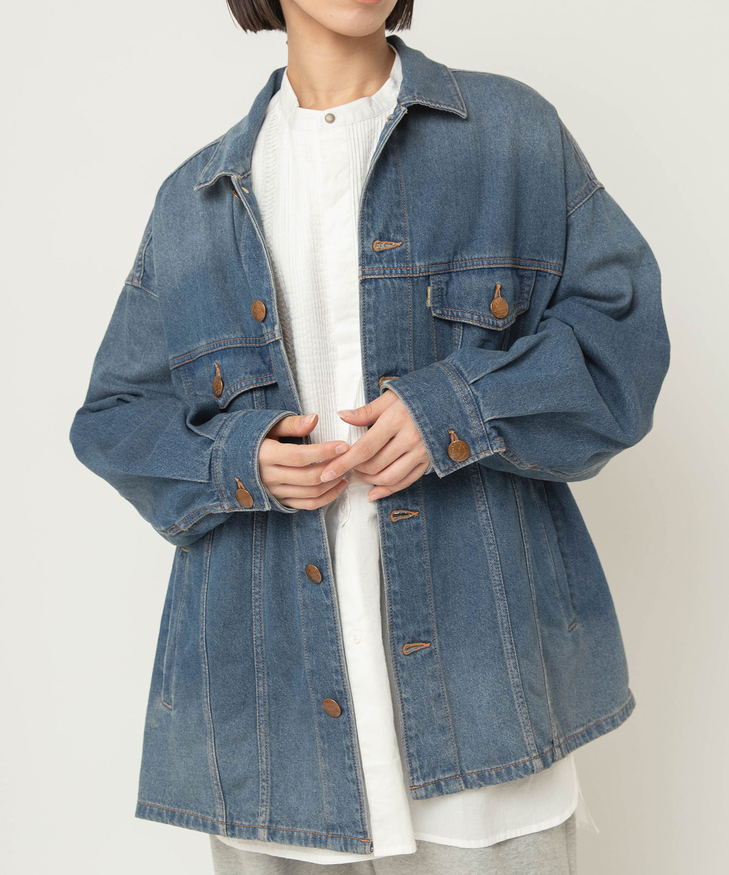 【2月上旬納期】J2184 デニム TYPE3シャツジャケット