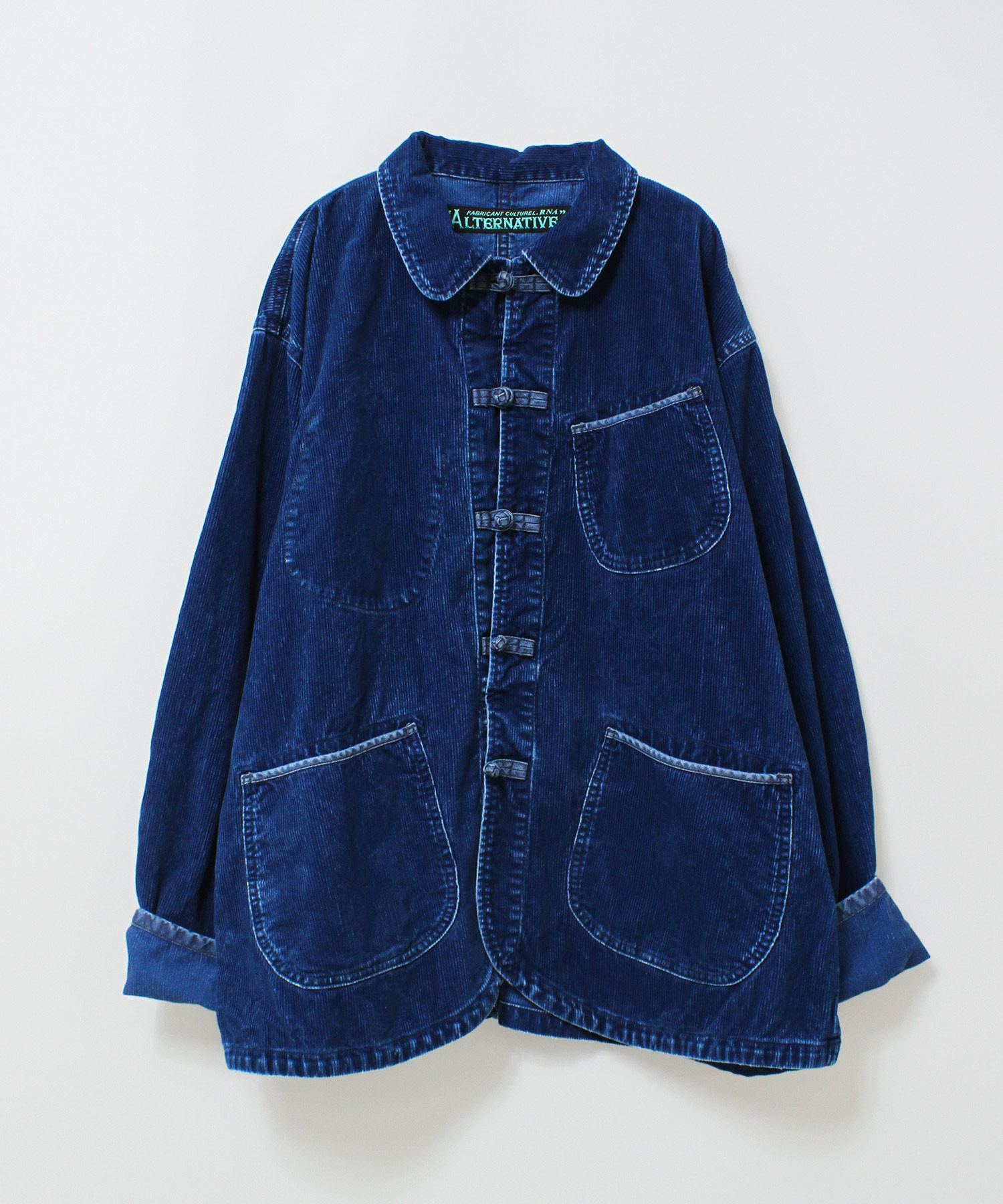 【9月下旬納期】J2209 ウォッシュドコードチャイナジャケット
