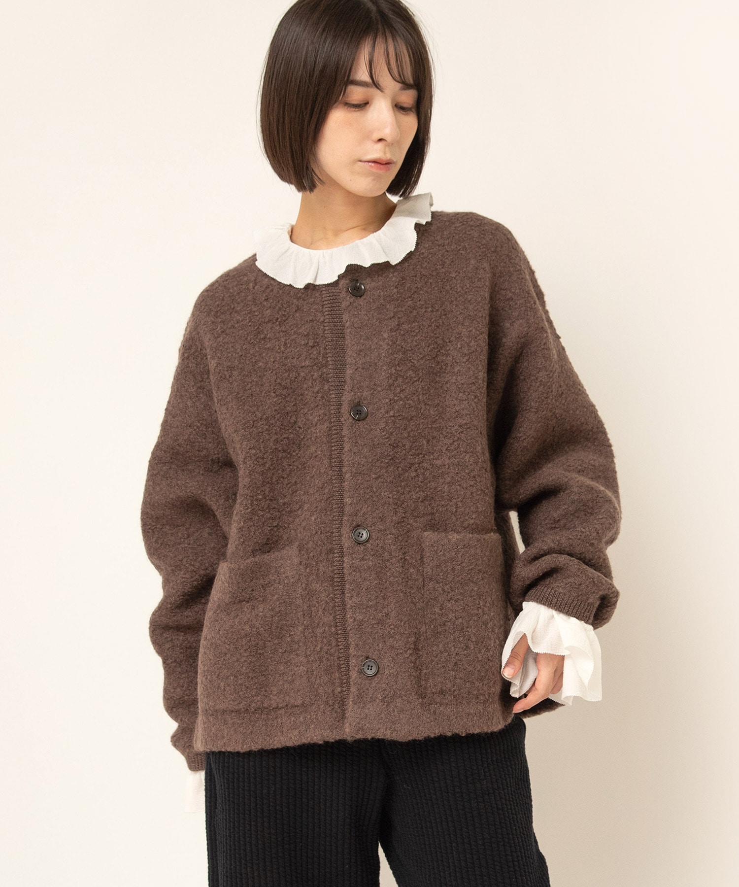 【11月中旬納期】J2211 ウール縮絨ジャケット