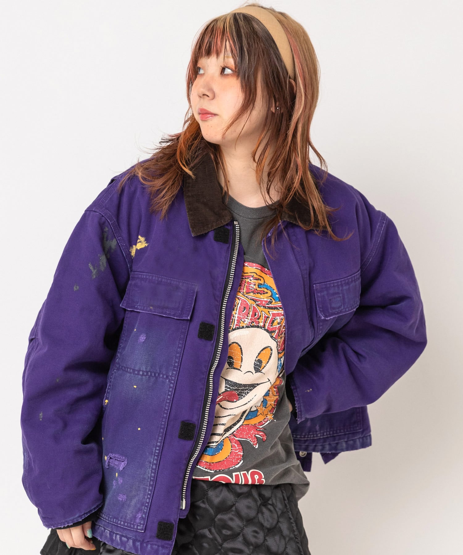 【10月下旬納期】J2213 ビンテージペイントカバーオール