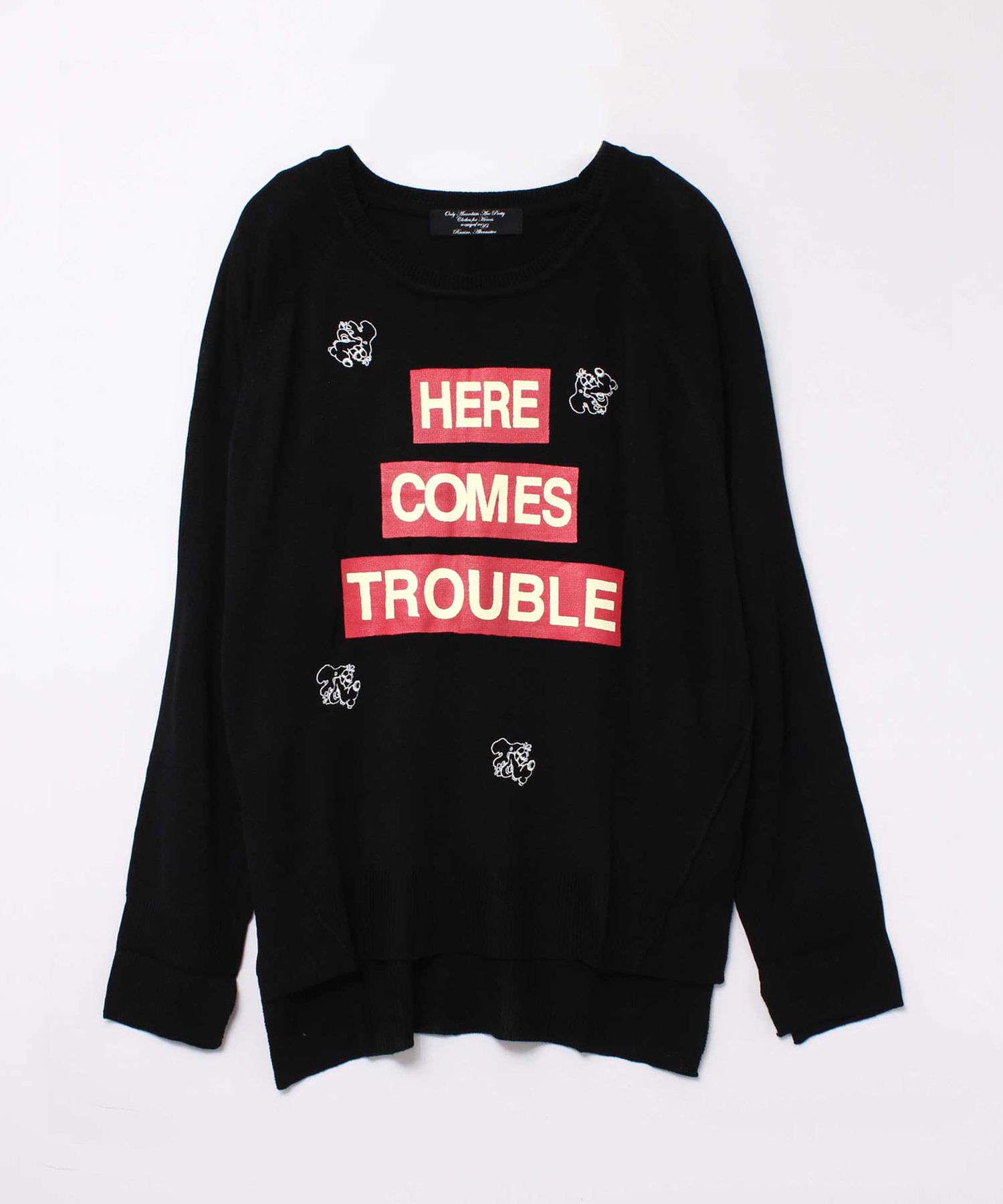 K2167 カムズロゴプリントセーター