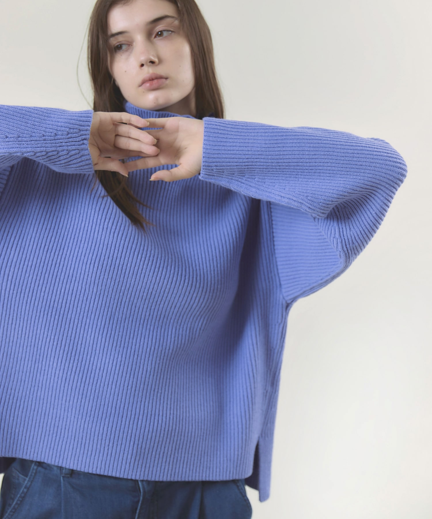 K2589 コットン畦ビッグタートル