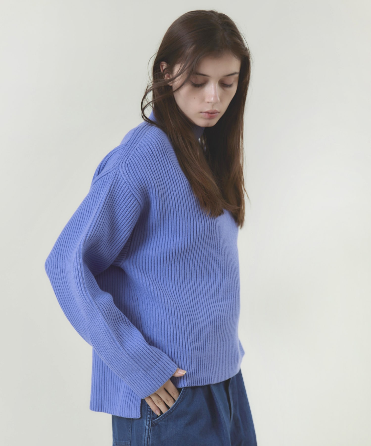 K2589 コットン畦ビッグタートル