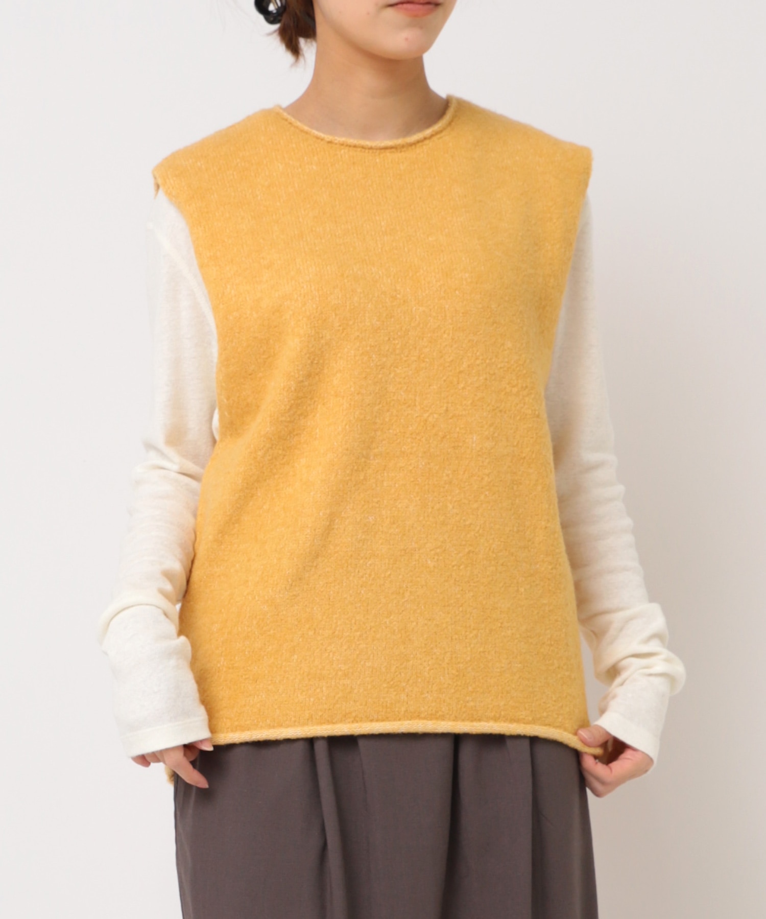 K2653 ループヤーンプレーティングベスト