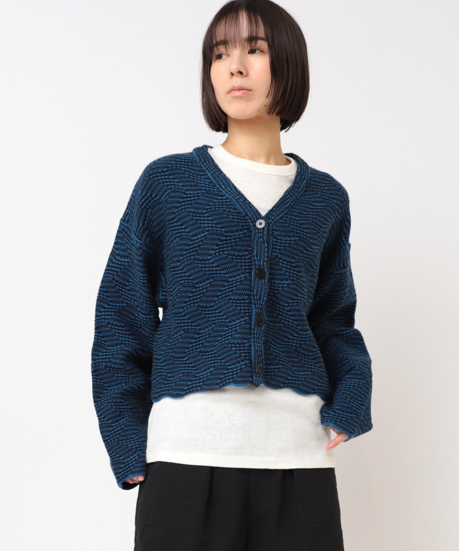 K2679 ジャカードカーディガン