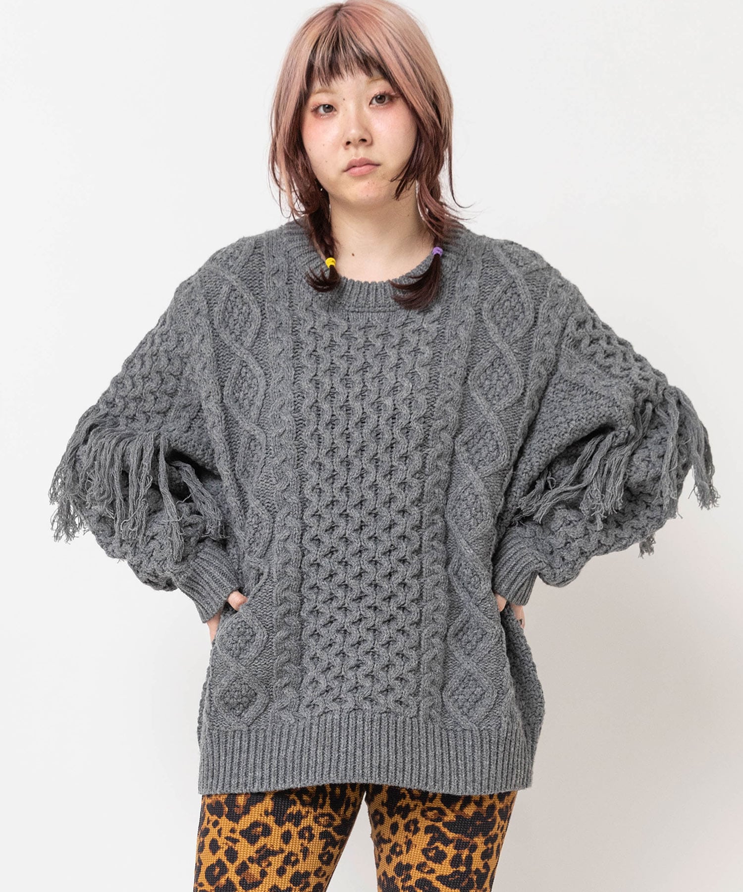 K2711 フリンジアランニット プルオーバー