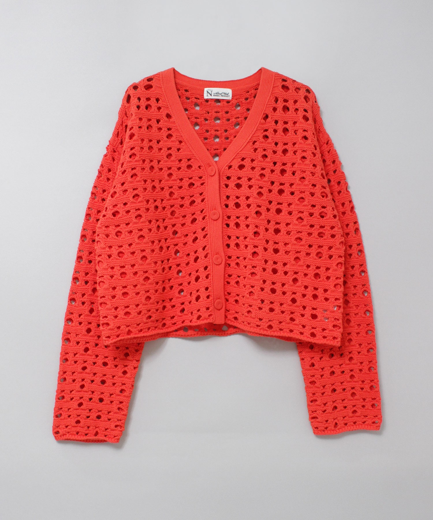 K2720 ランダムホールカーデ