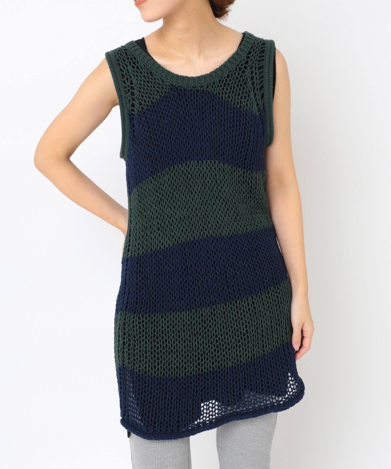 K2723 ワイドボーダーメッシュタンク