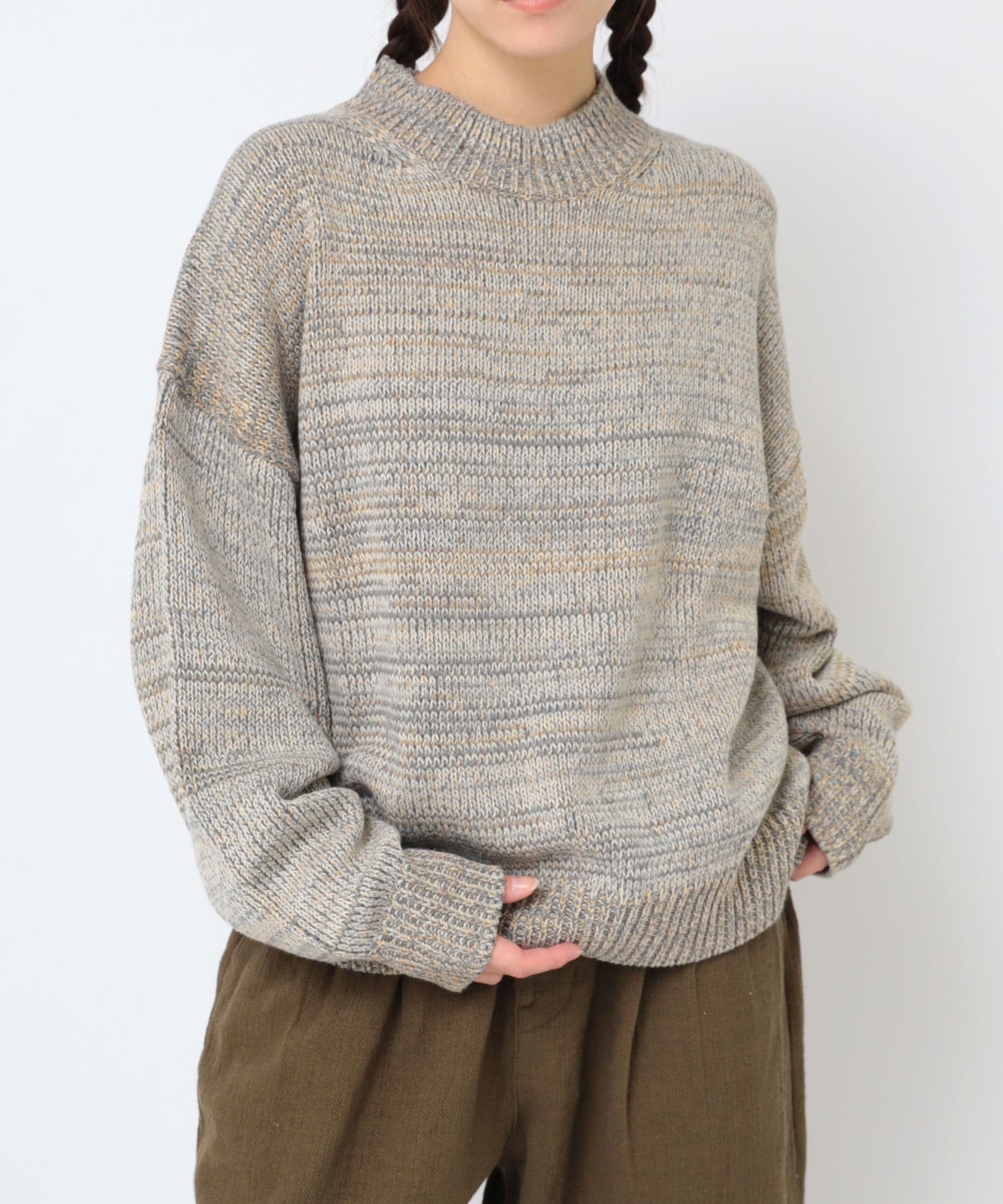 K2734 ミックスカラークループルオーバー