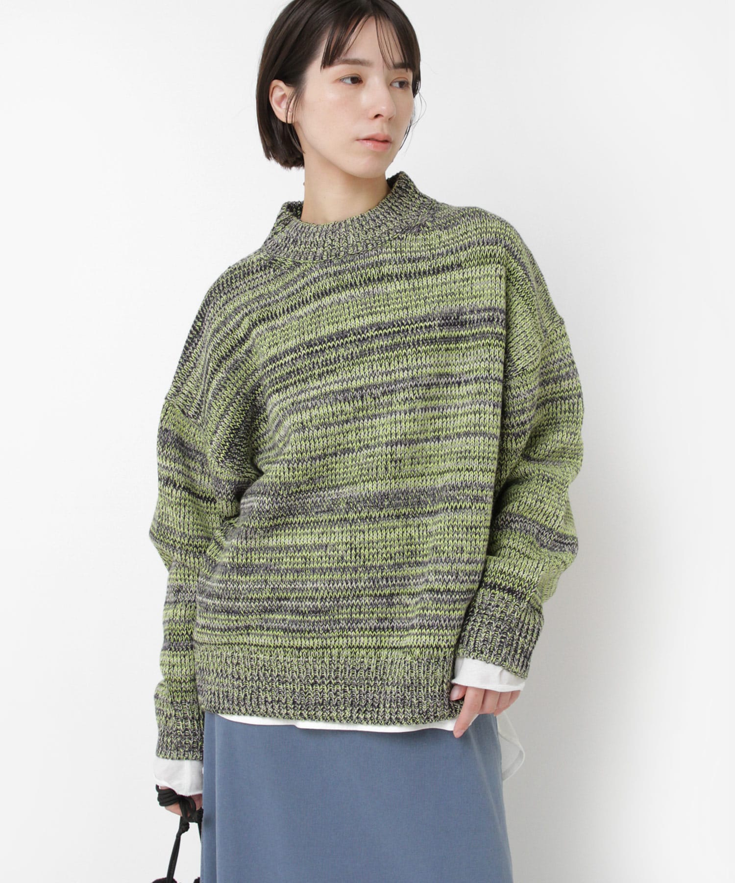 K2734 ミックスカラークループルオーバー