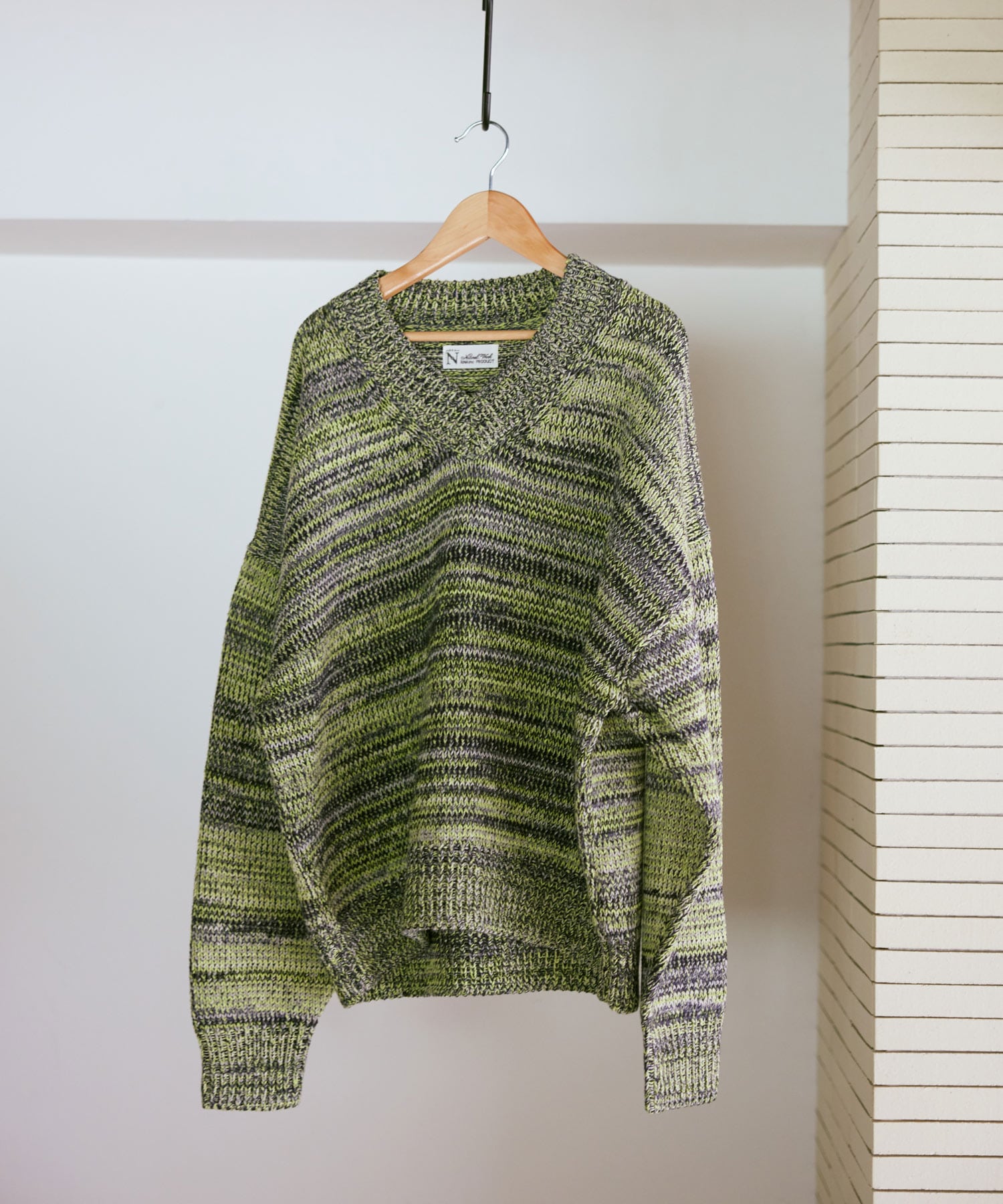 K2735 ミックスカラーVプルオーバー