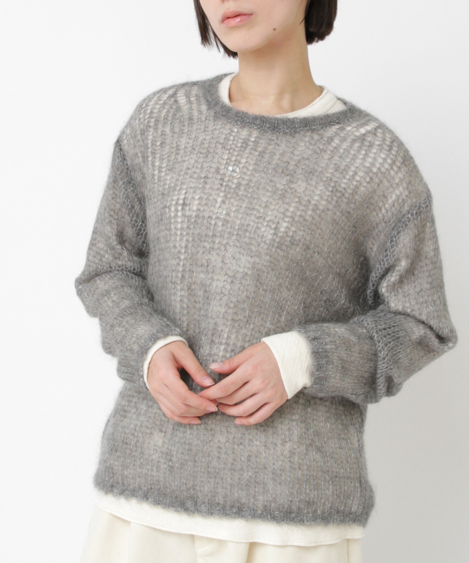 K2736 モヘアクループルオーバー