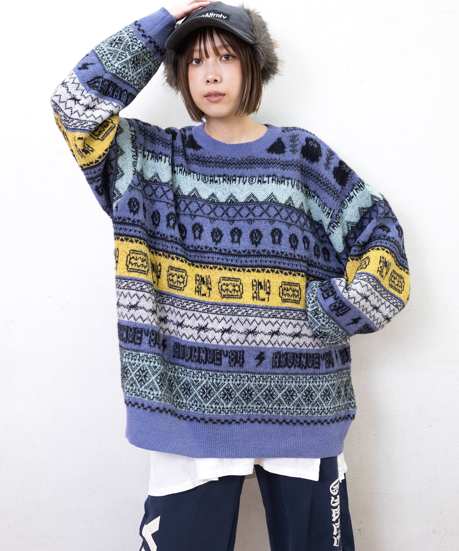 K2741 POPボーダープルオーバー