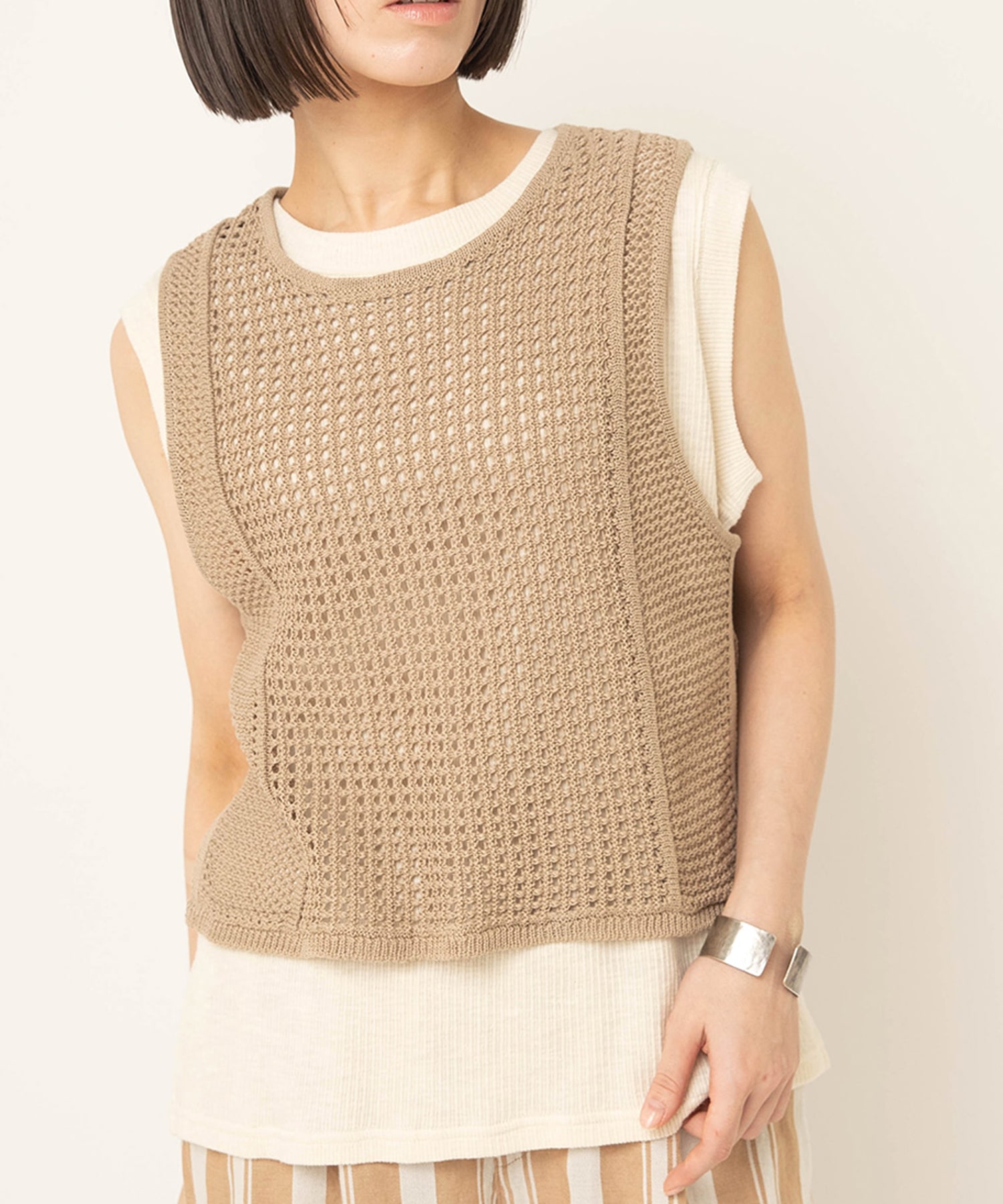 K2746 ギマコットンメッシュベスト