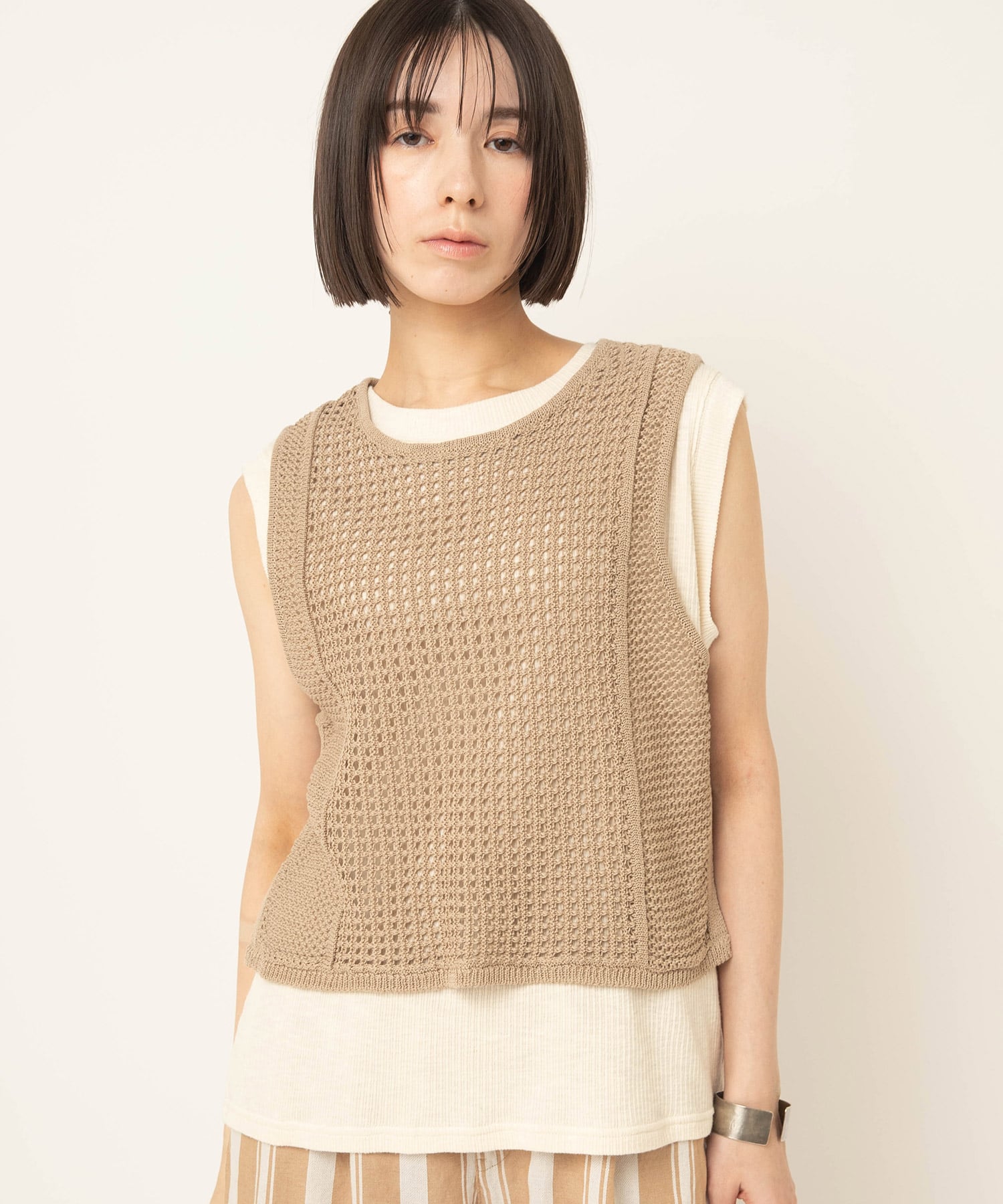 【4月下旬納期】K2746 ギマコットンメッシュベスト