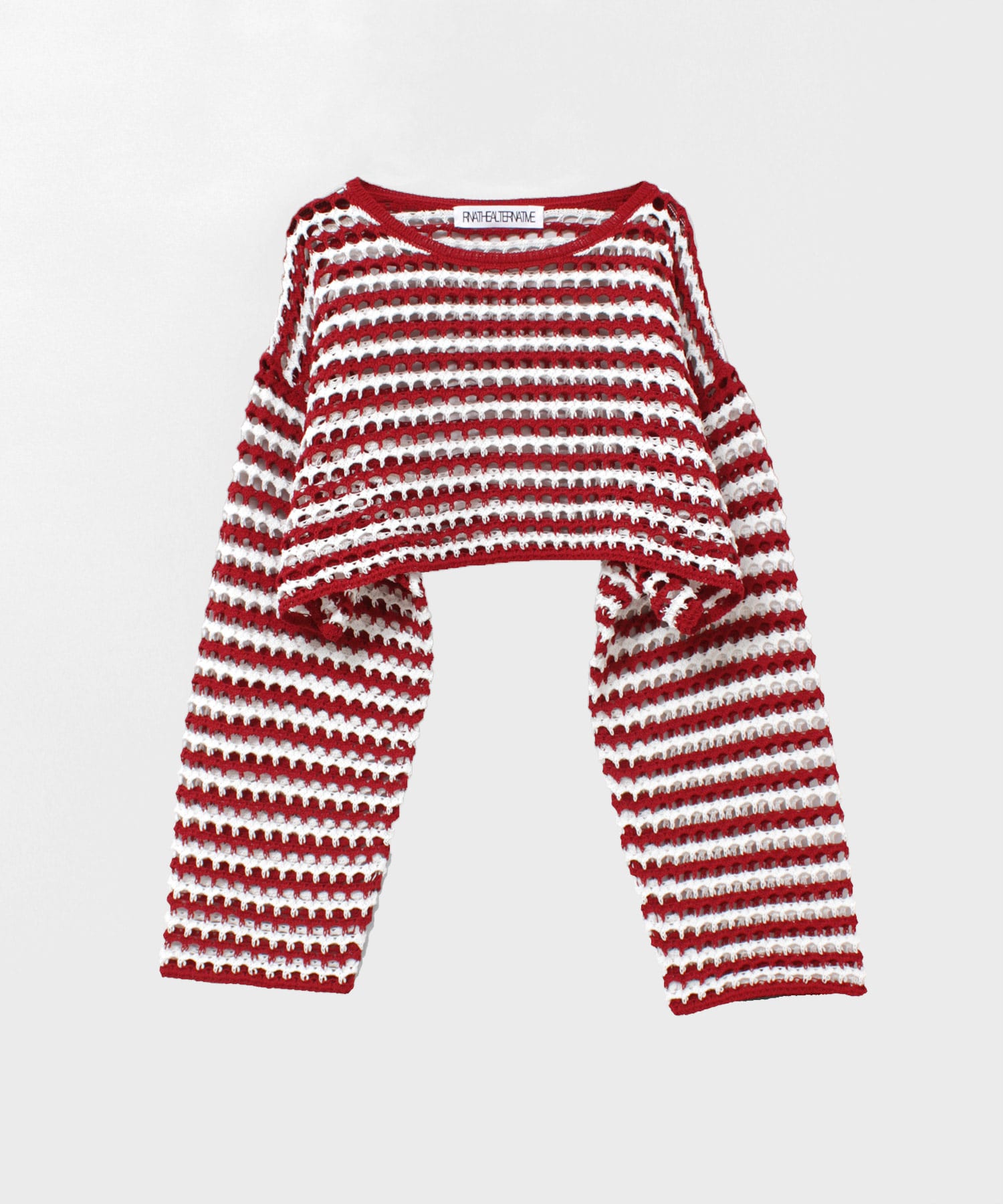 K2747 BIGメッシュボーダープルオーバー