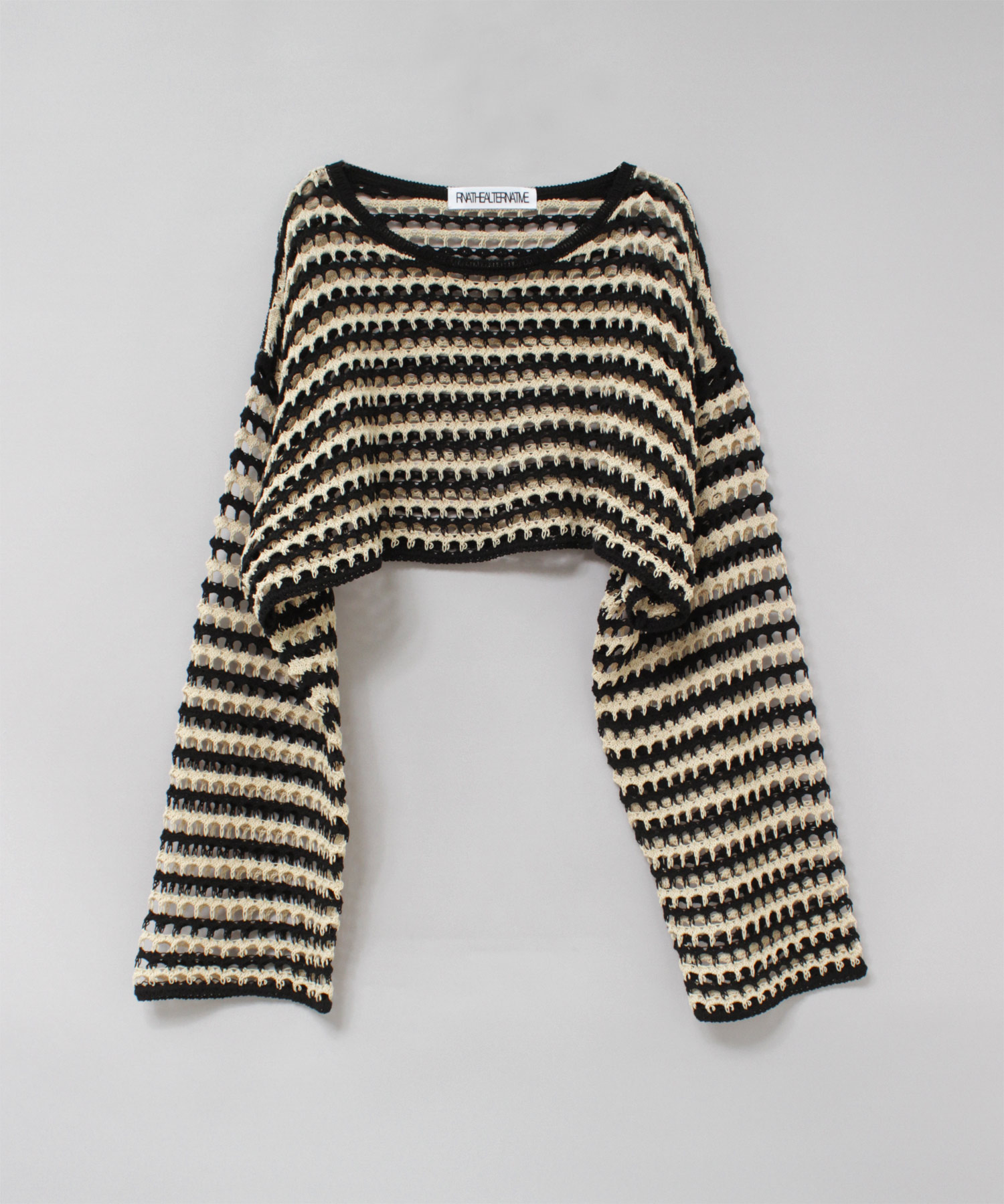 K2747 BIGメッシュボーダープルオーバー