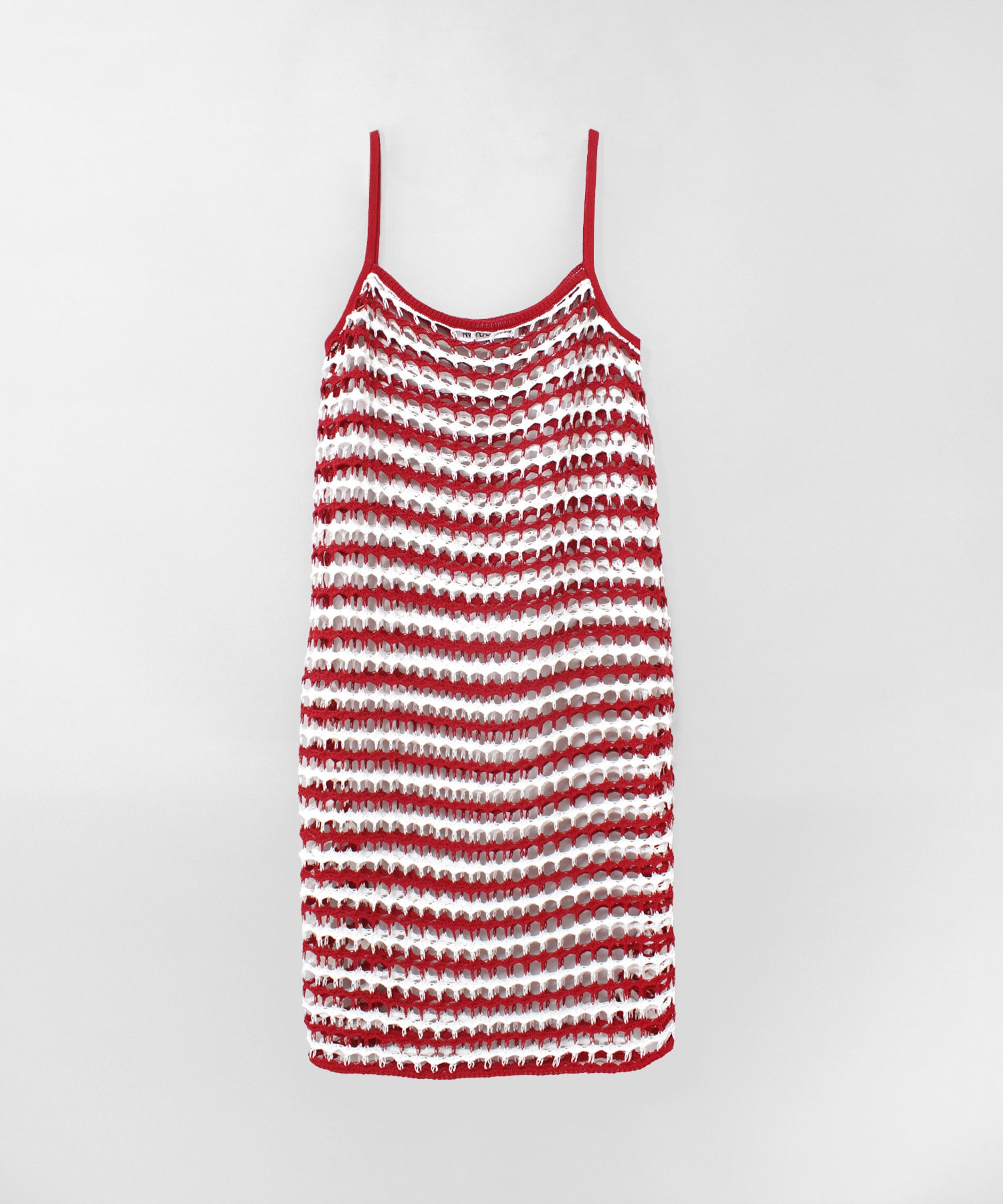 K2748 BIGメッシュボーダーキャミワンピース