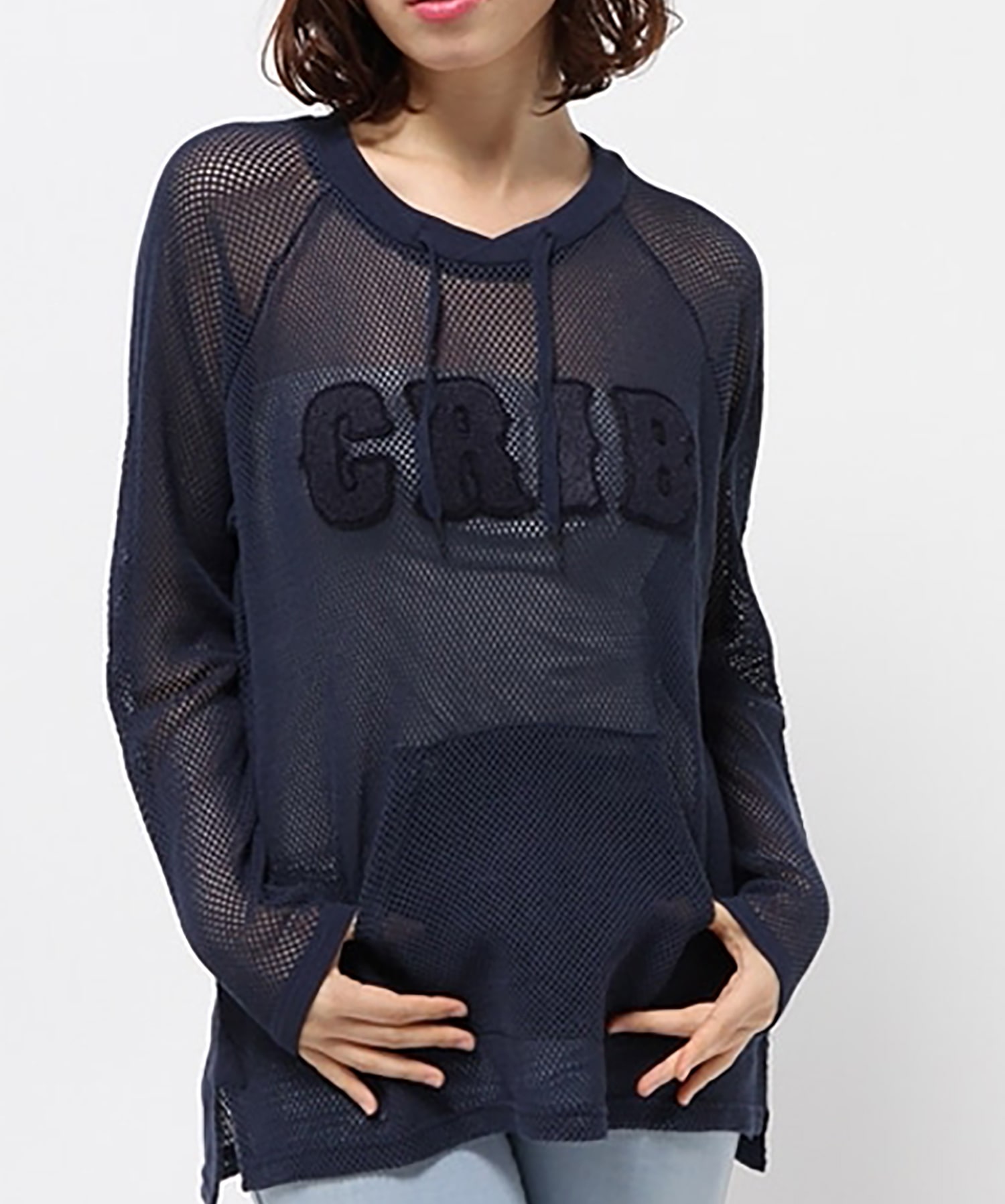 M0376 コットンメッシュプルオーバー