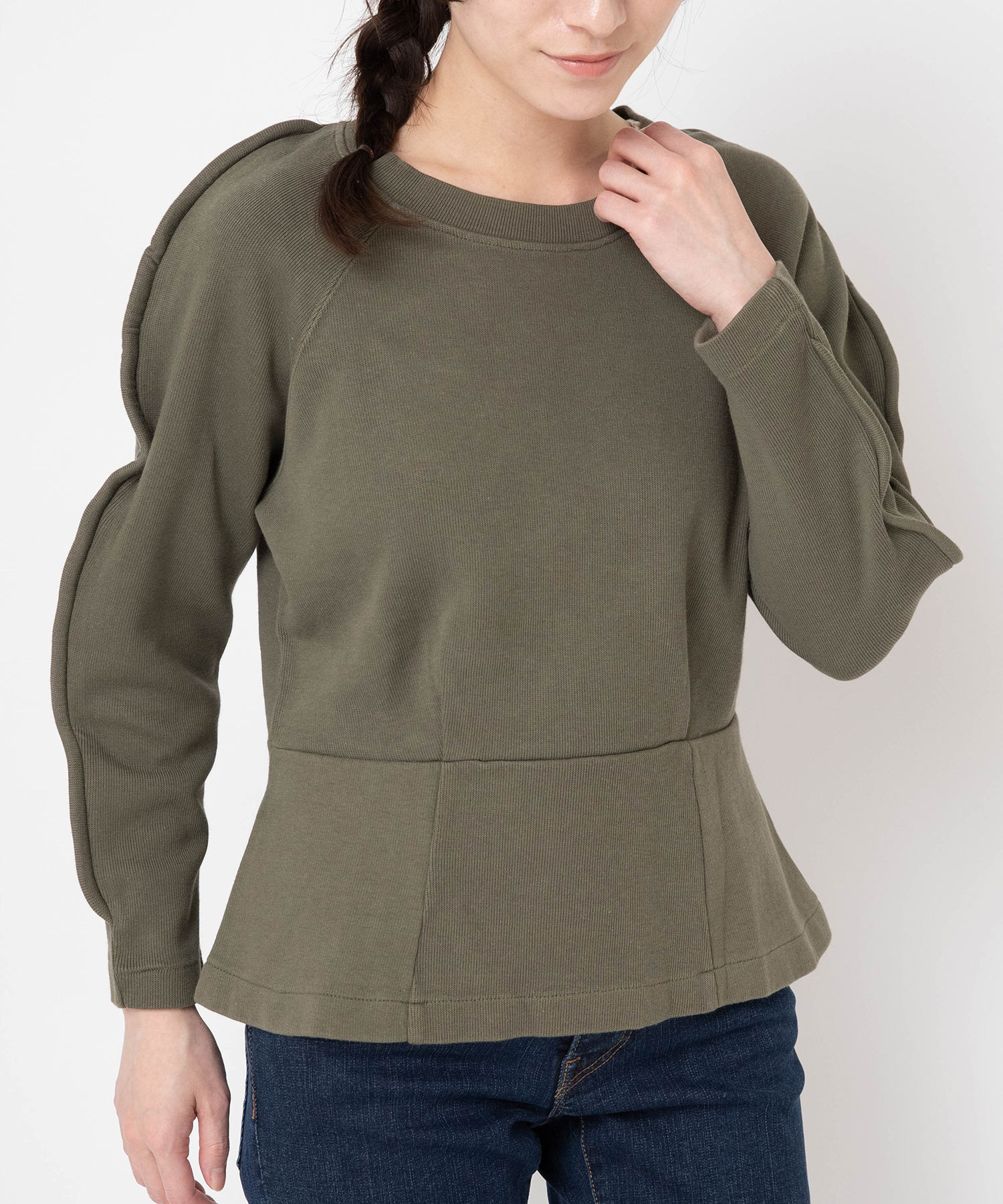 M0490 コード入りデザインプルオーバー