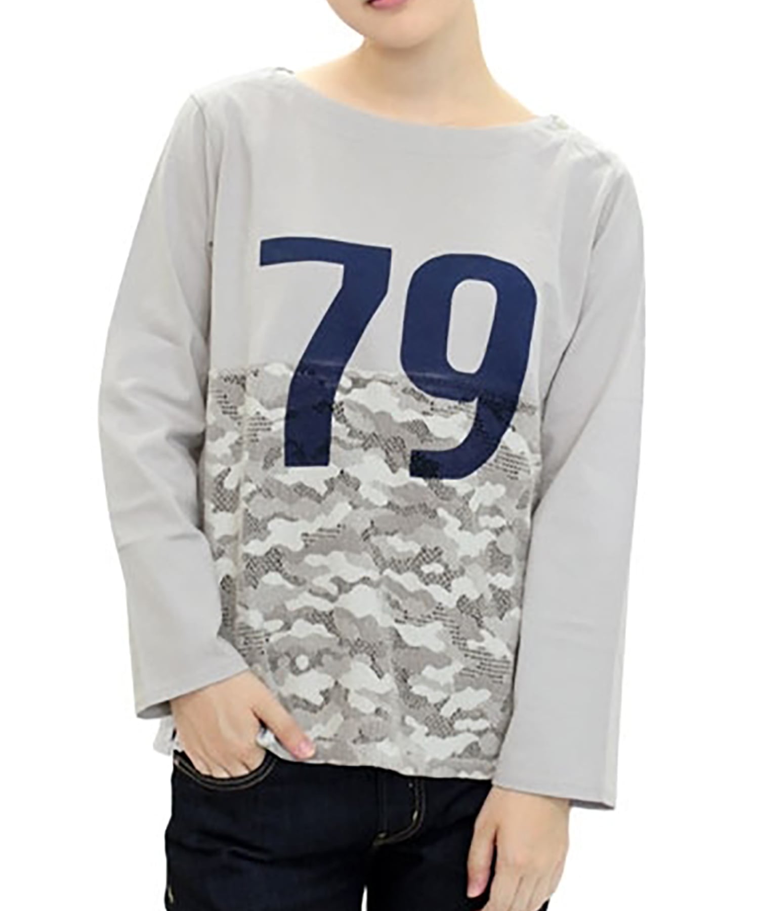 M0553 カモフラメッシュコンビプルオーバー