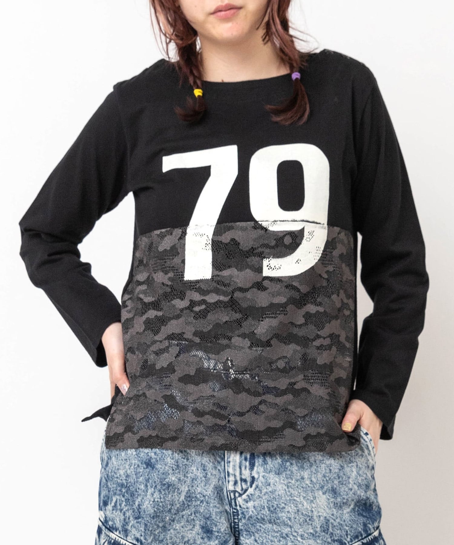 M0553 カモフラメッシュコンビプルオーバー