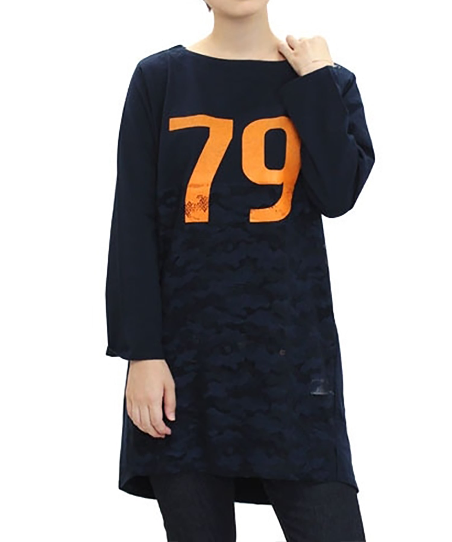 M0554 カモフラメッシュコンビロングプルオーバー