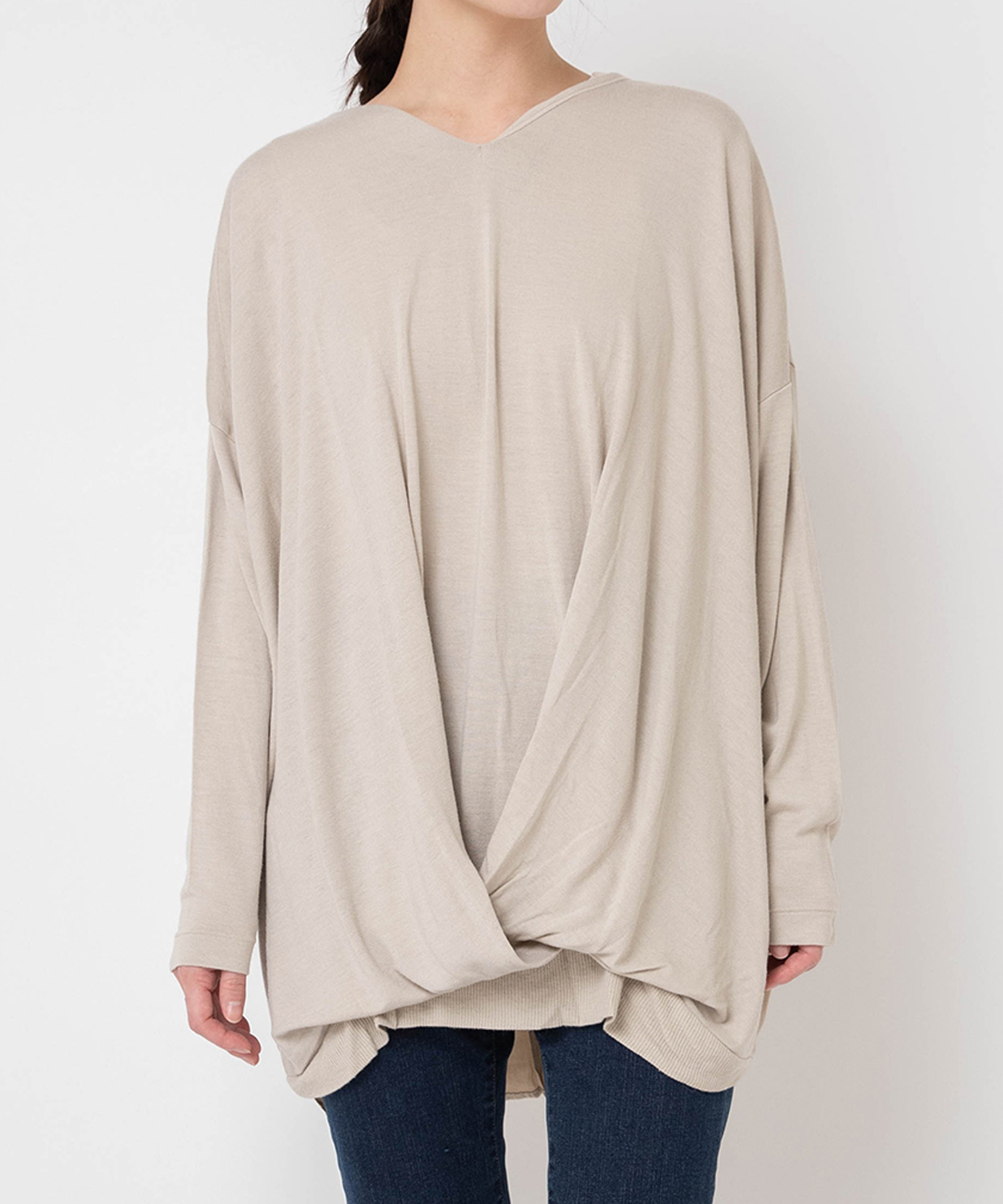 M0748 タック デザイン Bigプルオーバー