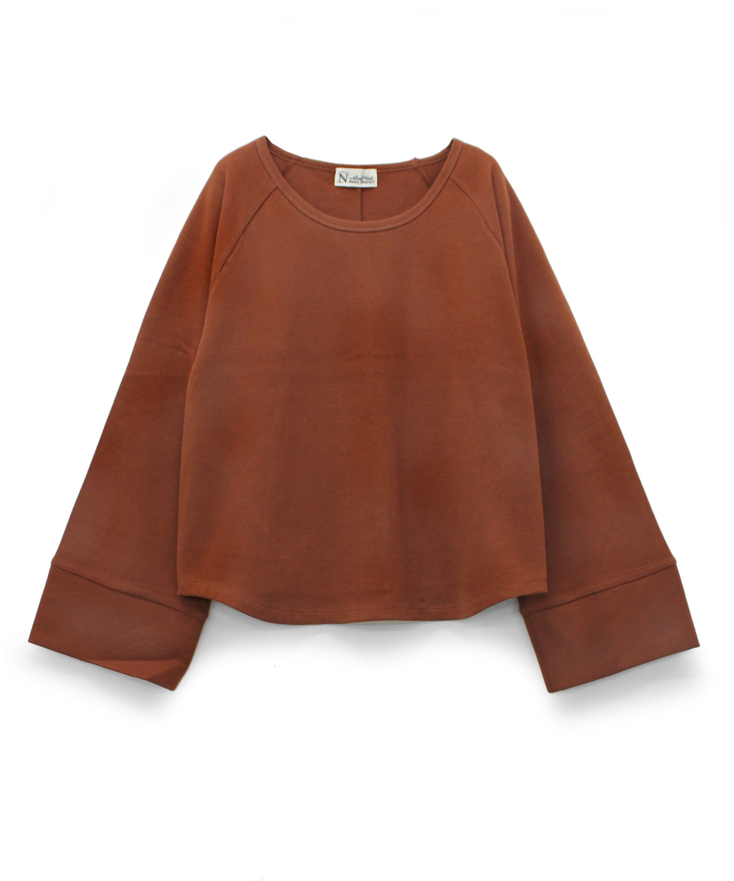 M0767 起毛ポンチ ワイドスリーブプルオーバー