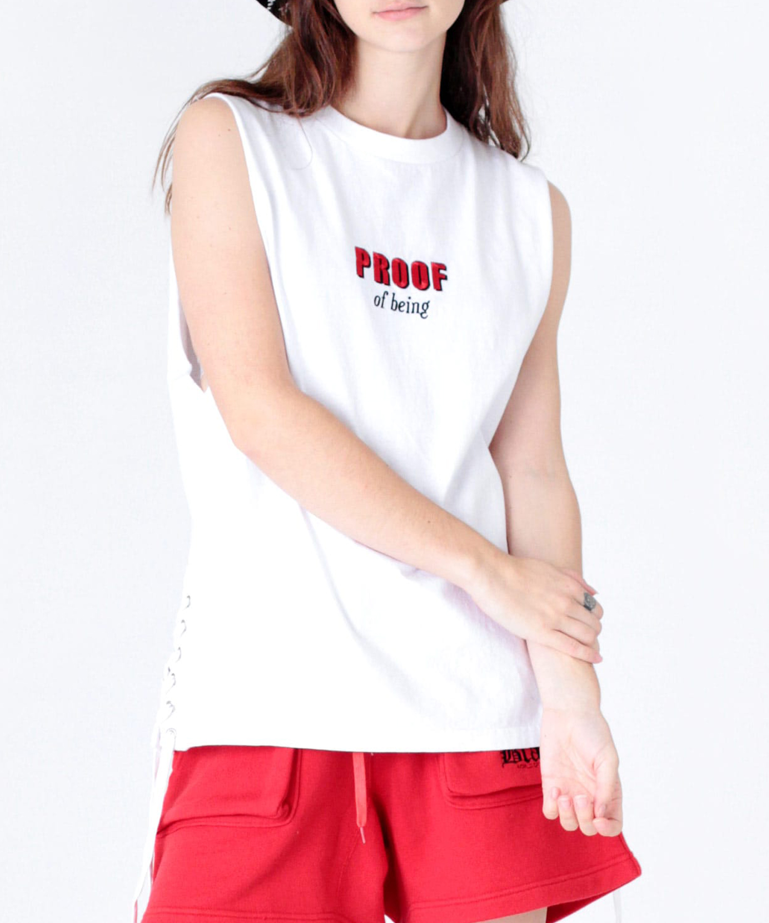 M1144 PROOFロゴレースアップタンク