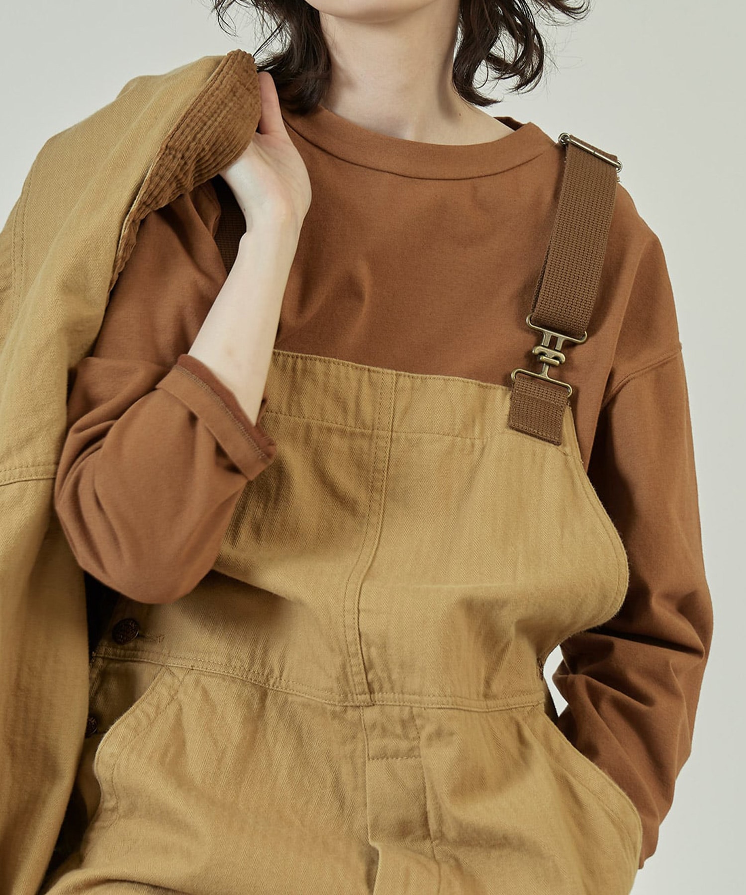 M1913 プレーティング天竺ロング丈ロングTシャツ