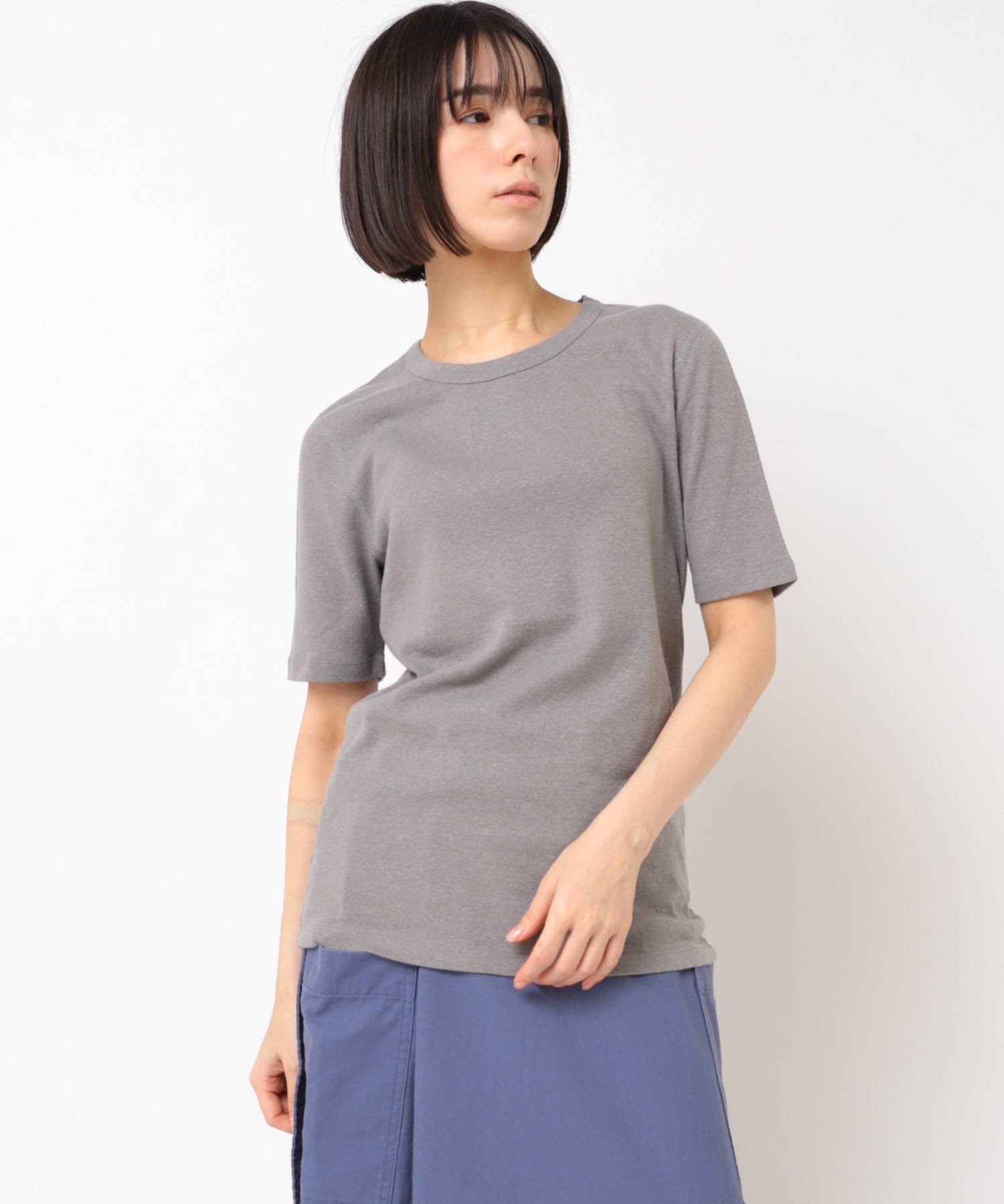 M2084 C/HEMPフライス半Tシャツ