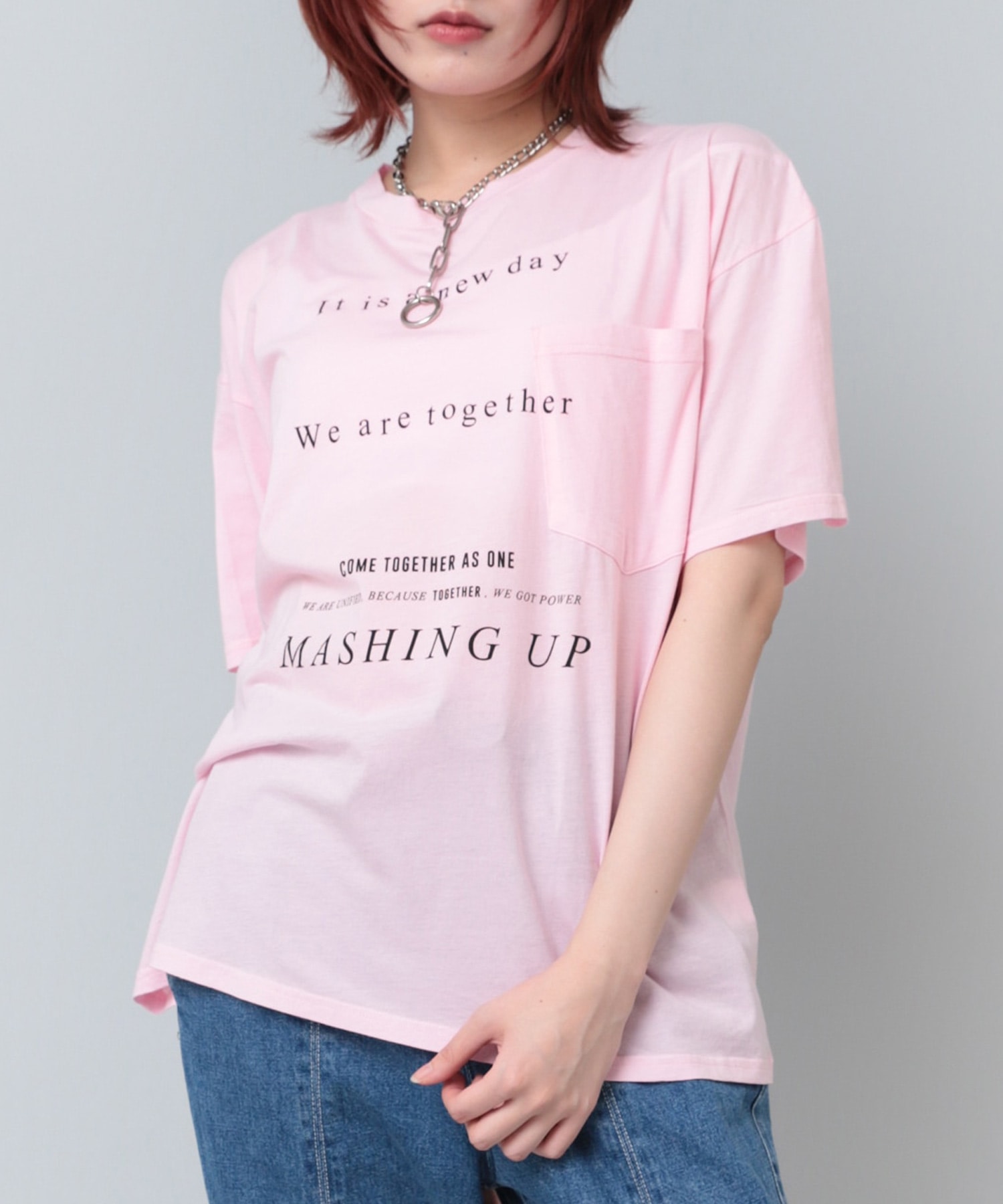 M2121 NEW DAYシアーポケTシャツ