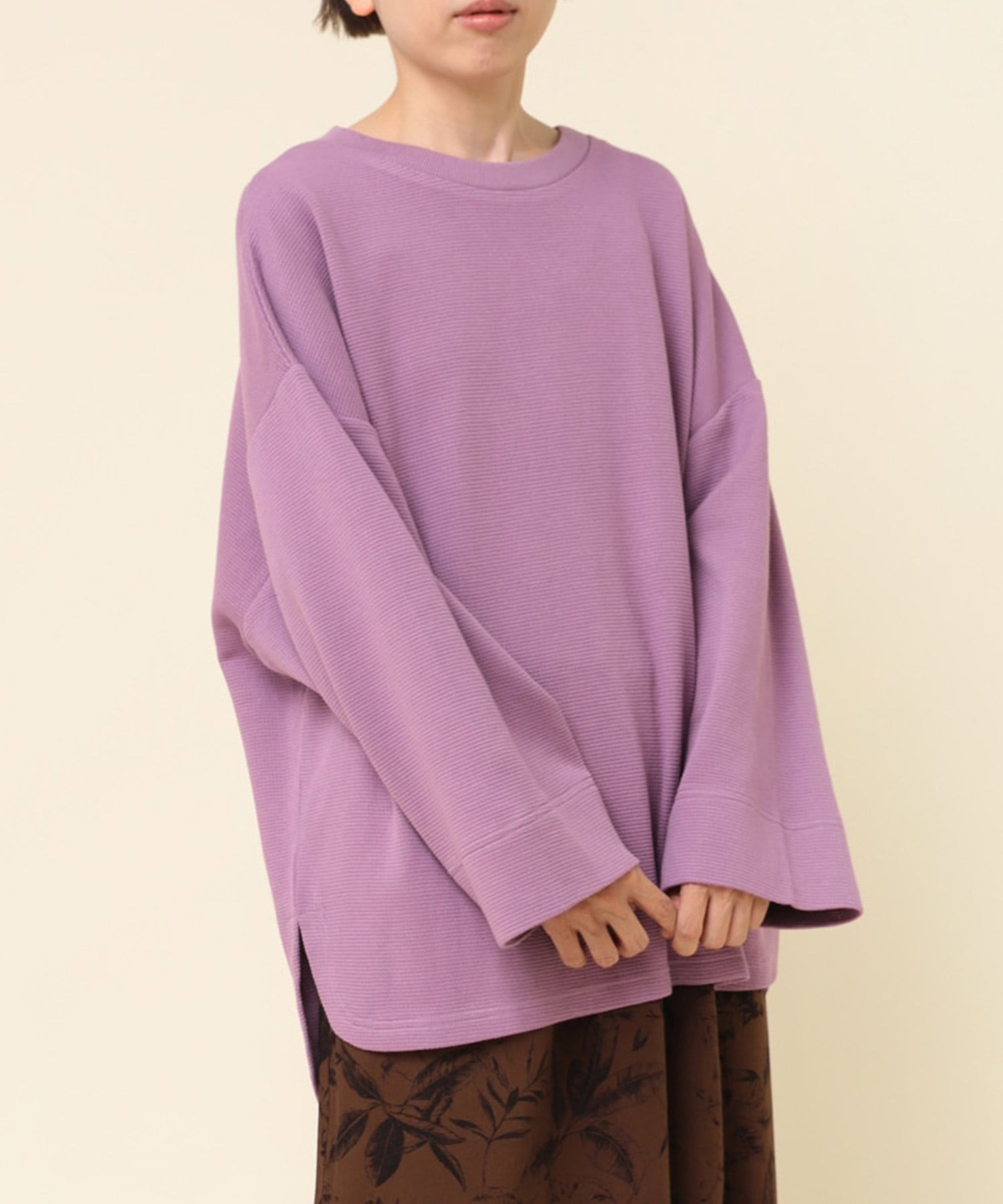 M2176 ダブルフェイスBIGスリーブプルオーバー