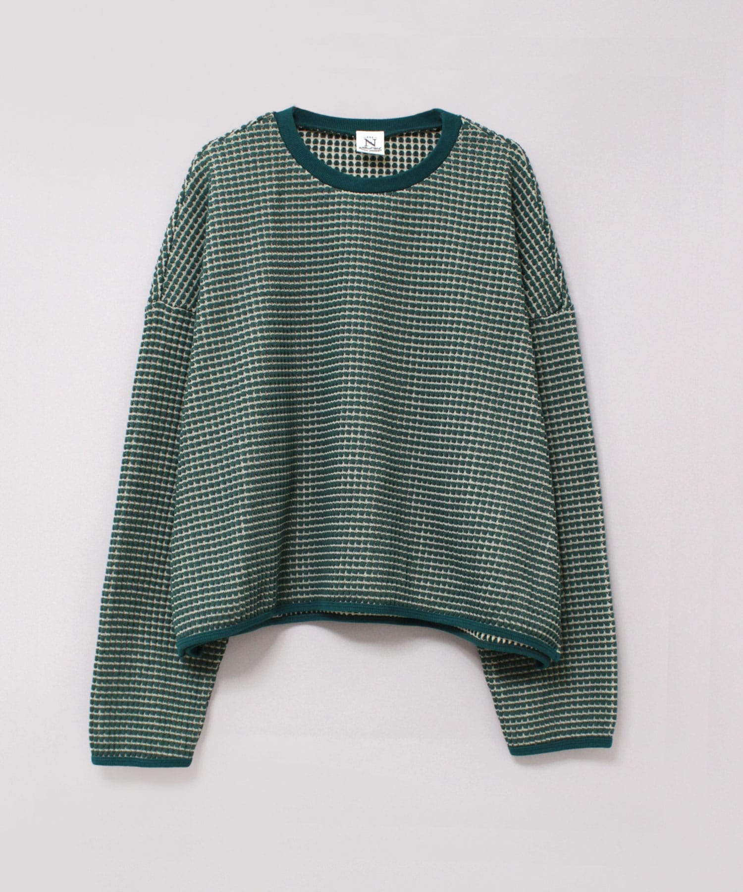 M2362 two-tone waffle プルオーバー