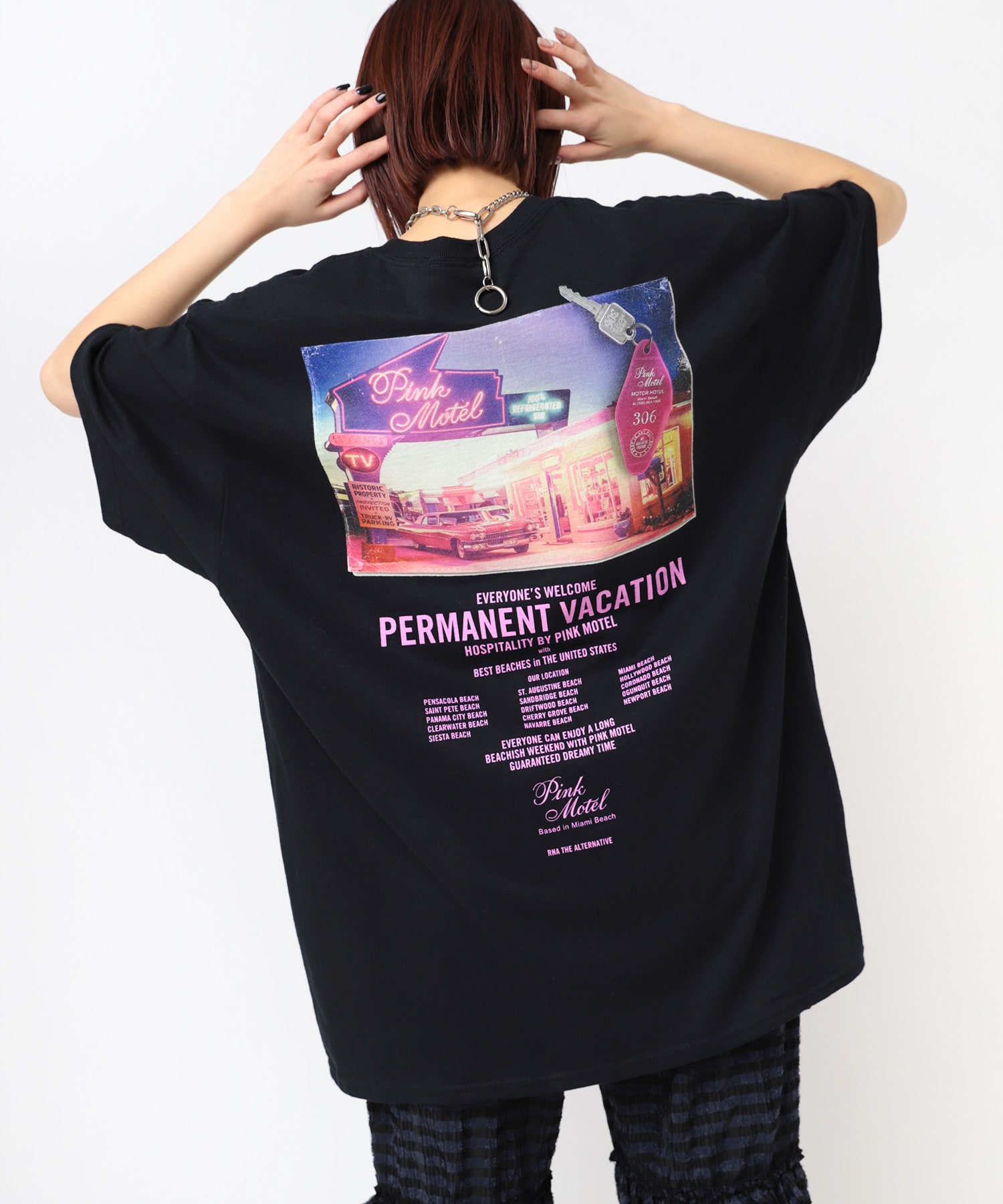 【PINK MOTEL】M2475 PMナイトVER. プリントT