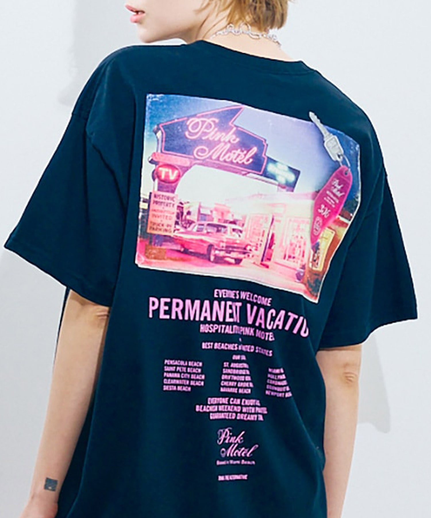 【PINK MOTEL】M2475 PMナイトVER. プリントT