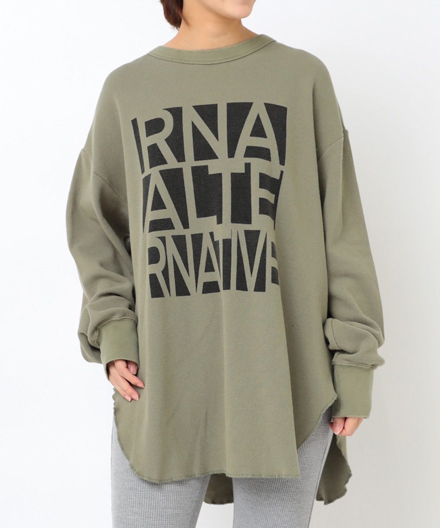 M2509 ALTERNATIVEワッフルロンT