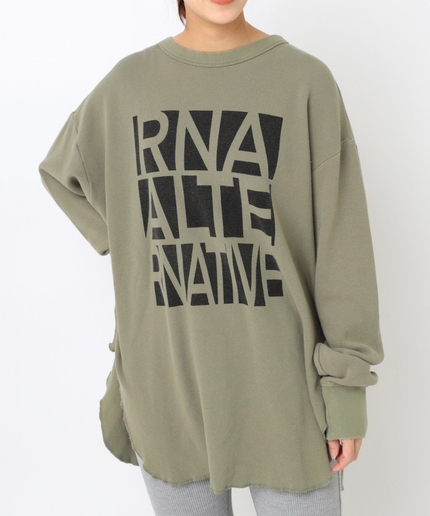 M2509 ALTERNATIVEワッフルロンT