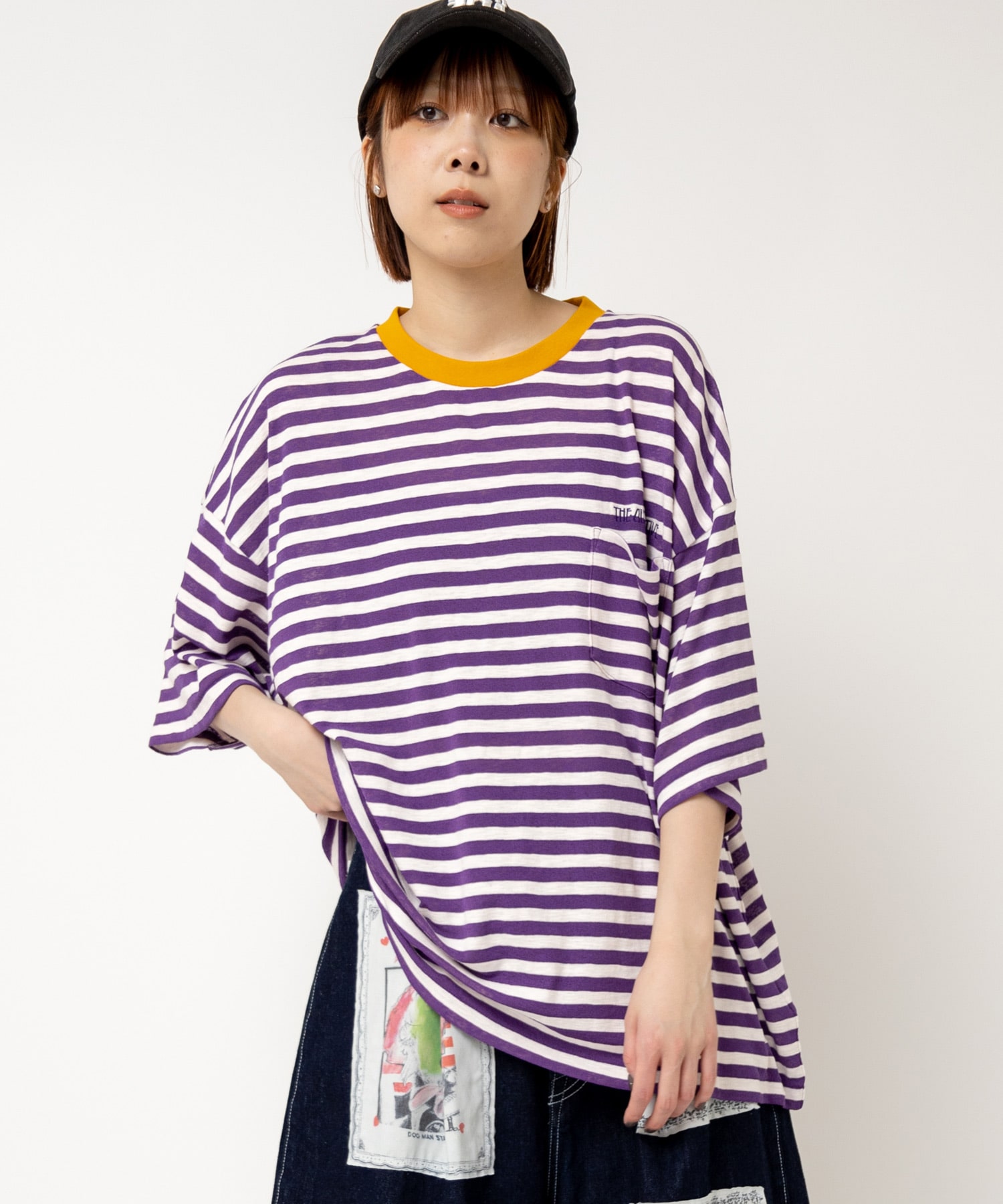 M2527 ボーダーBIGポケT