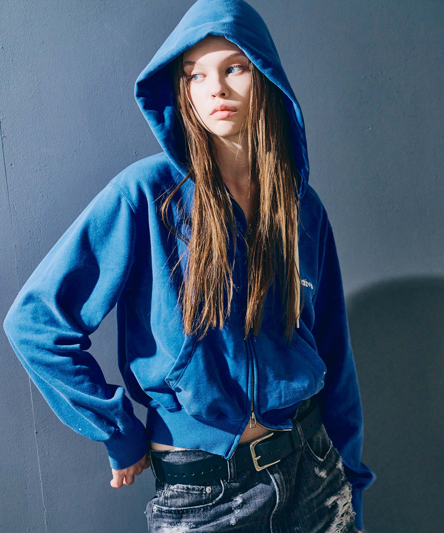 M2539 ちび裏毛W ZIPフーディー