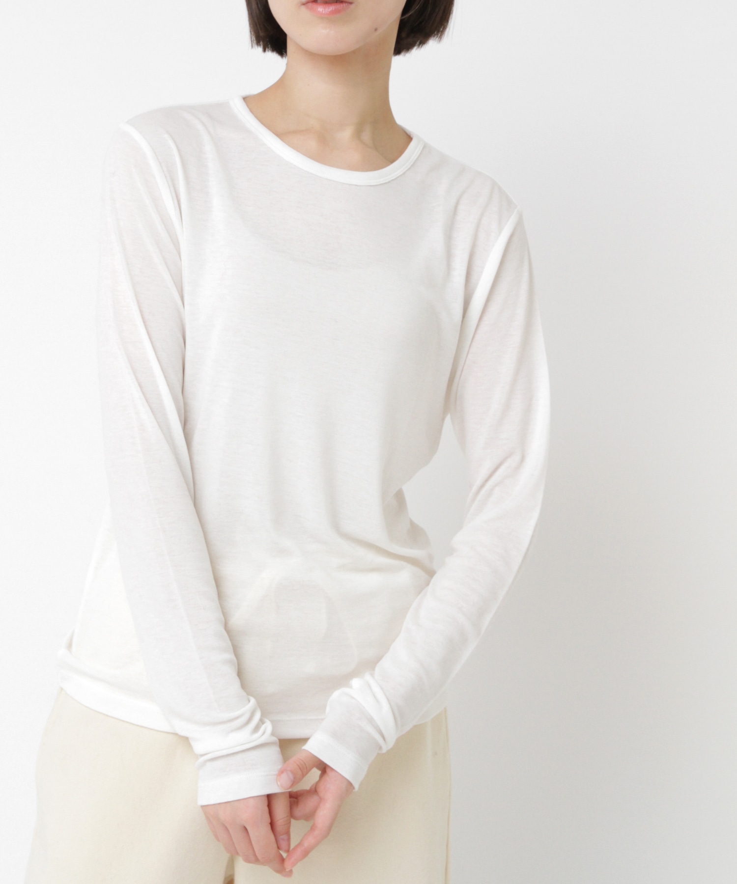 M2547 ウールブレンドプルオーバー